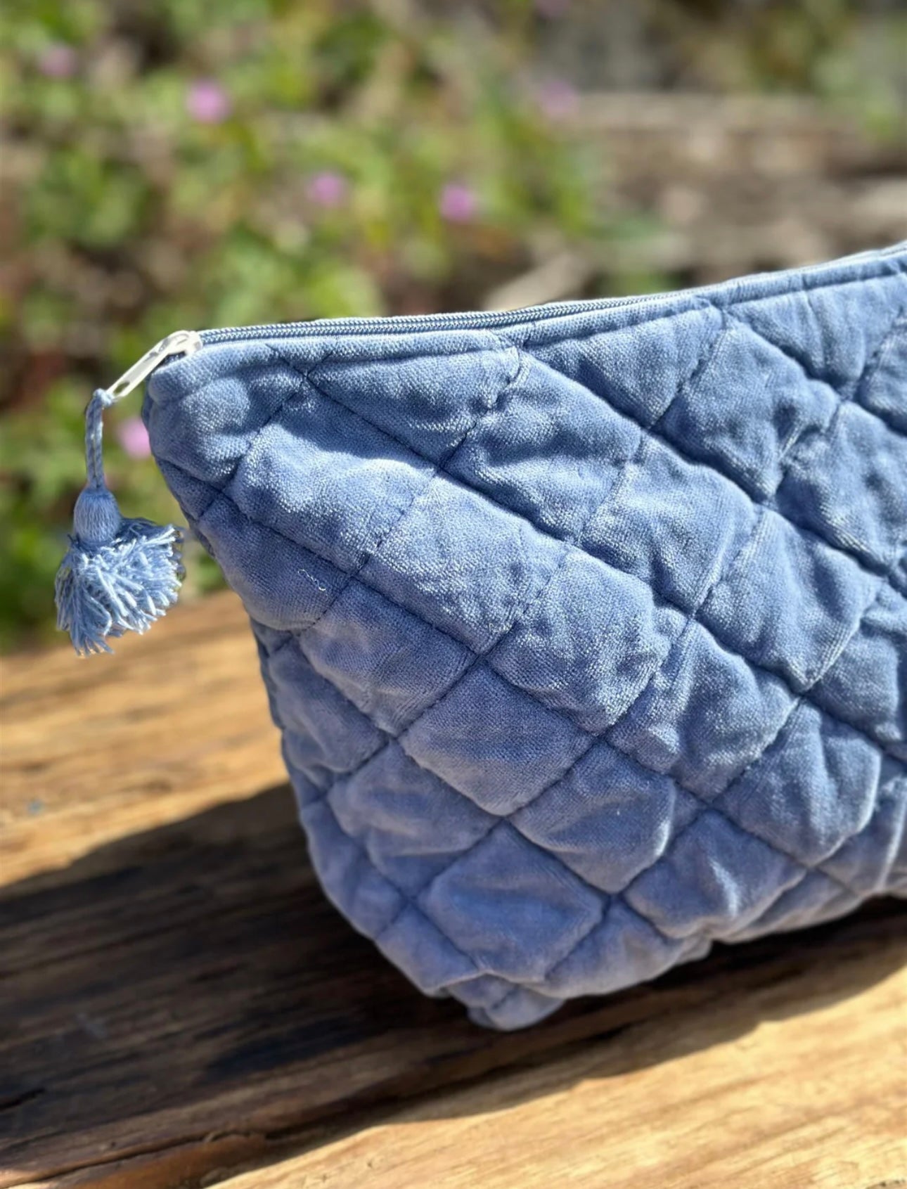 Toalettmappe Velur - Moonlight Blue