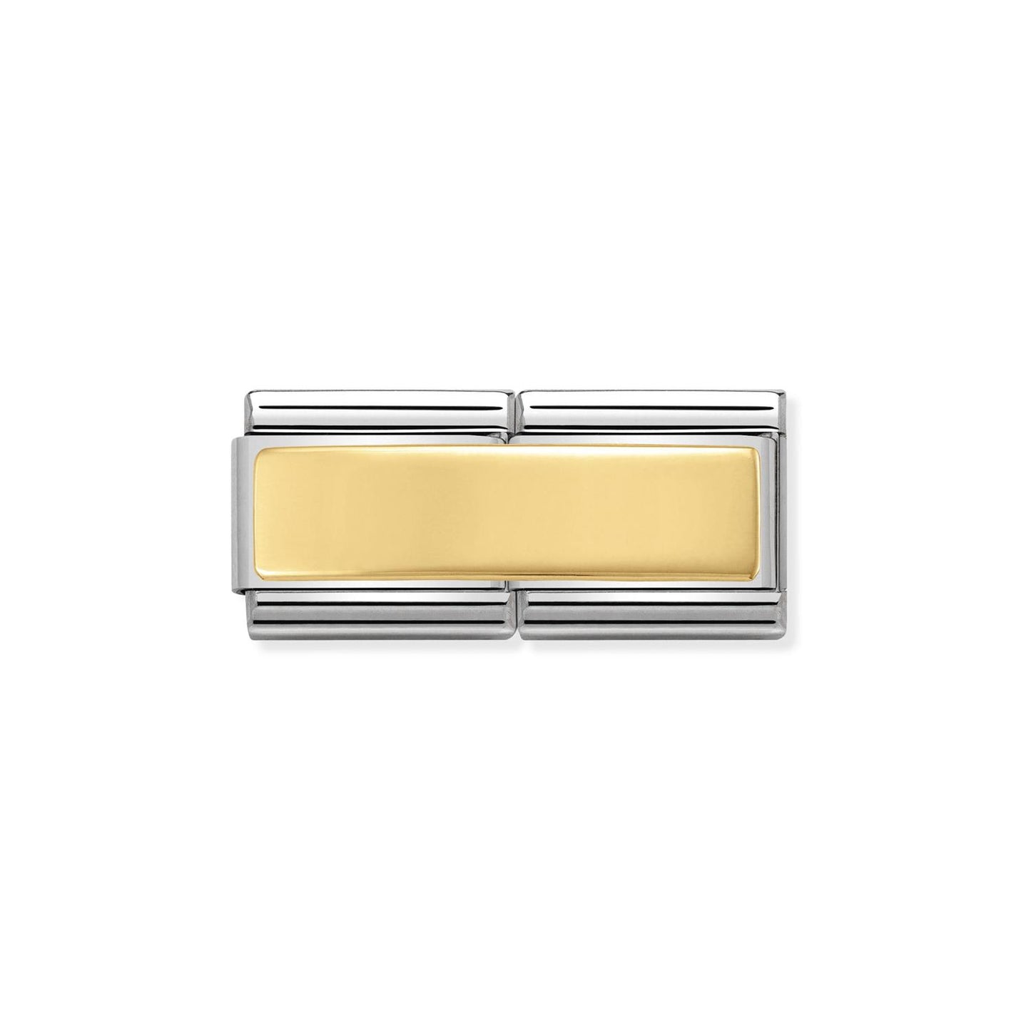 DOUBLE LINK, GOLD PLATE FOR ENGRAVING