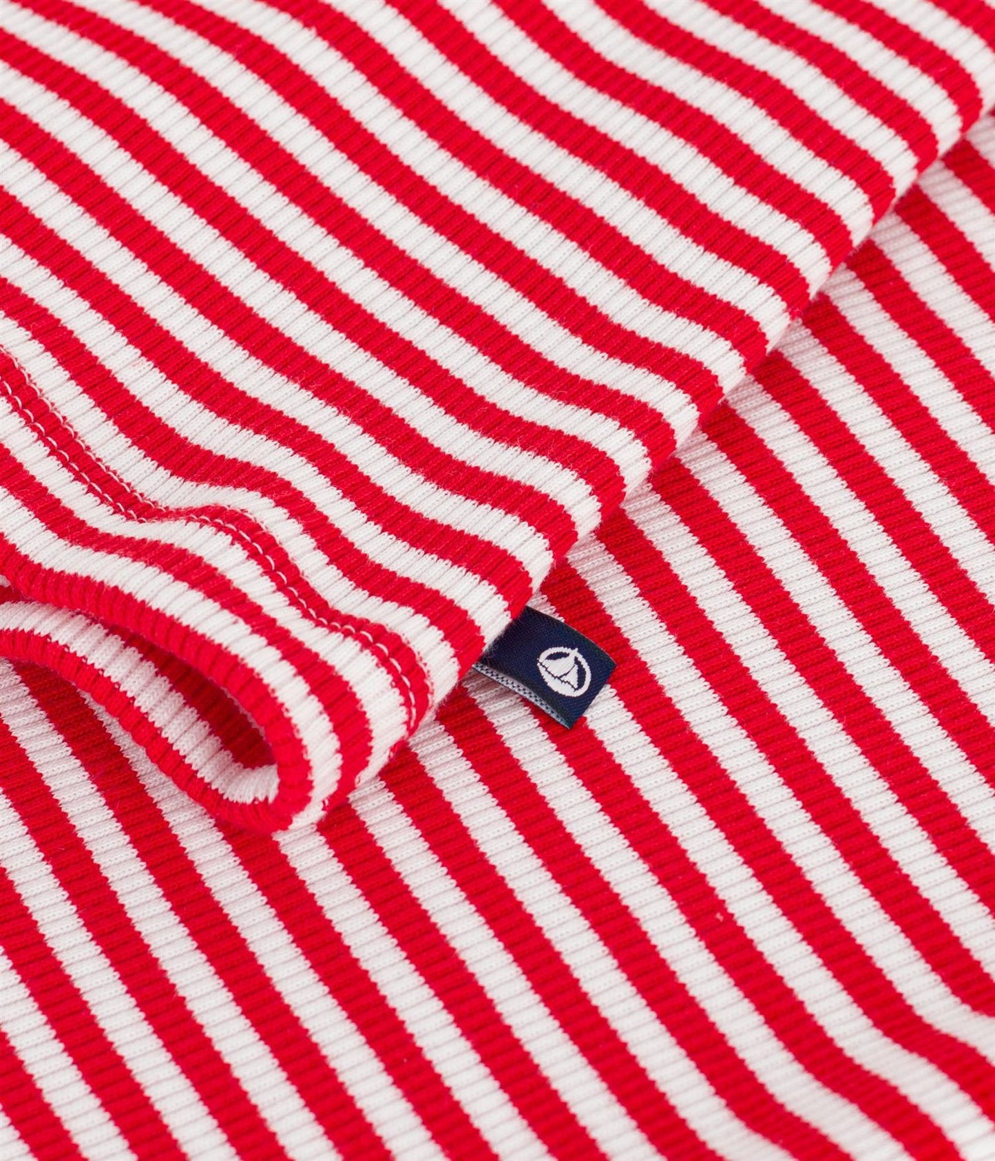 Tee-Shirt Ribbed Stripe - White / Red