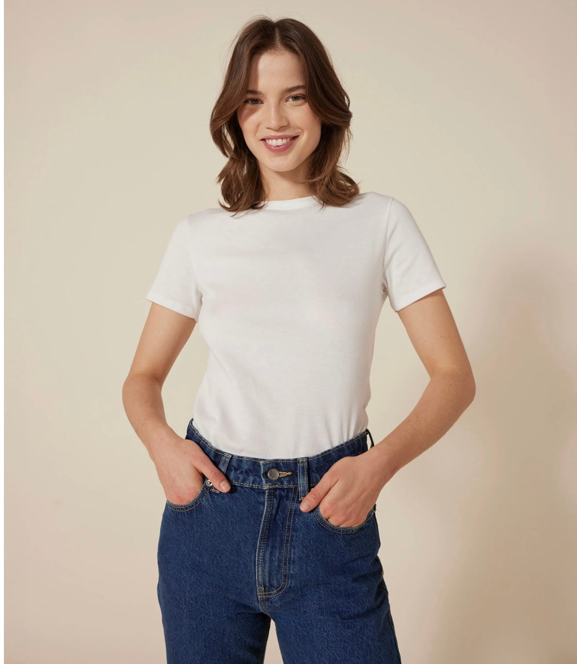 Tee-Shirt Round Neck MC - White