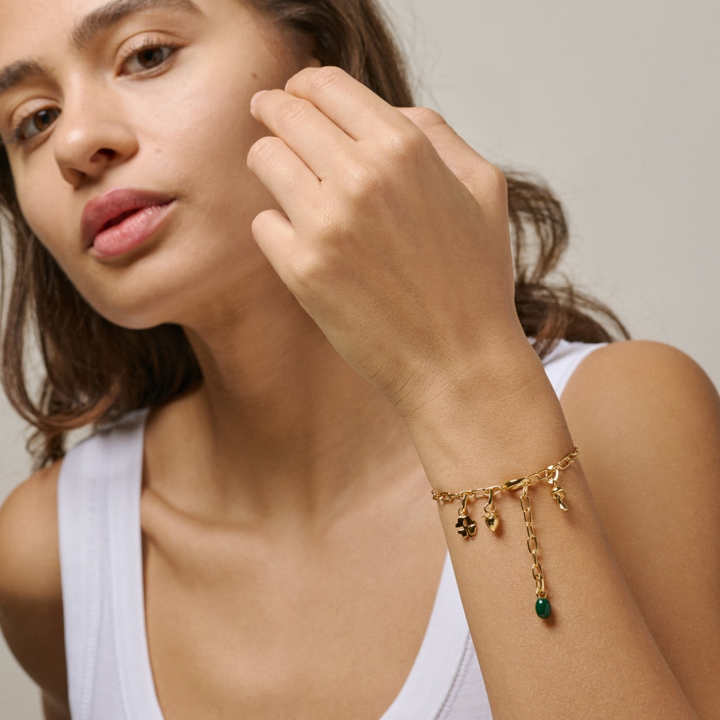 Eleanor Petrol Green Charm