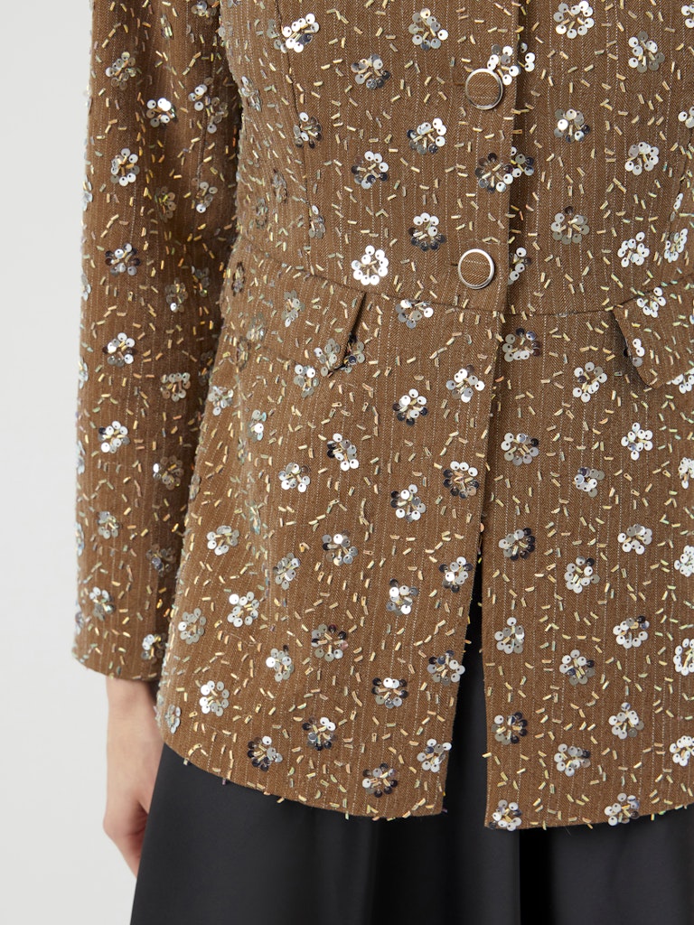 YASSOLLER LS BLAZER - TAUPE GRAY