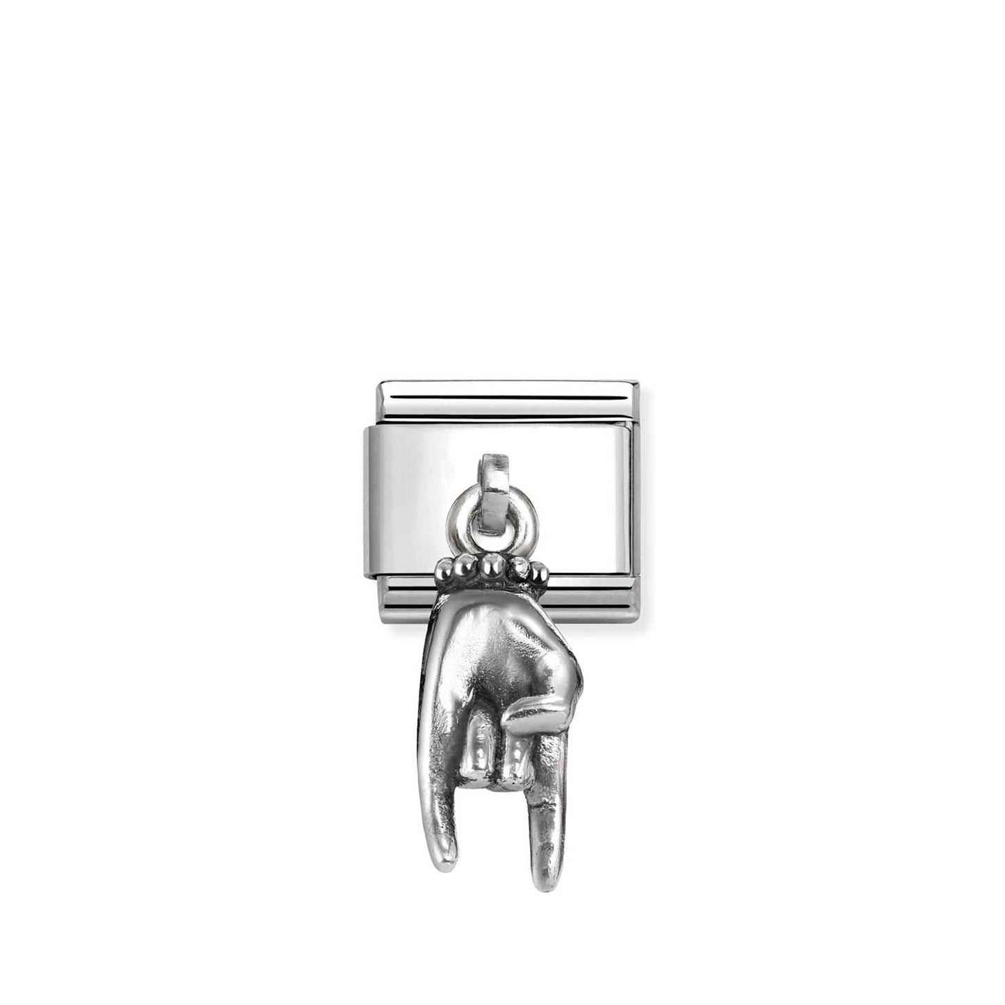 LINK, SILVER HORN HAND PENDANT