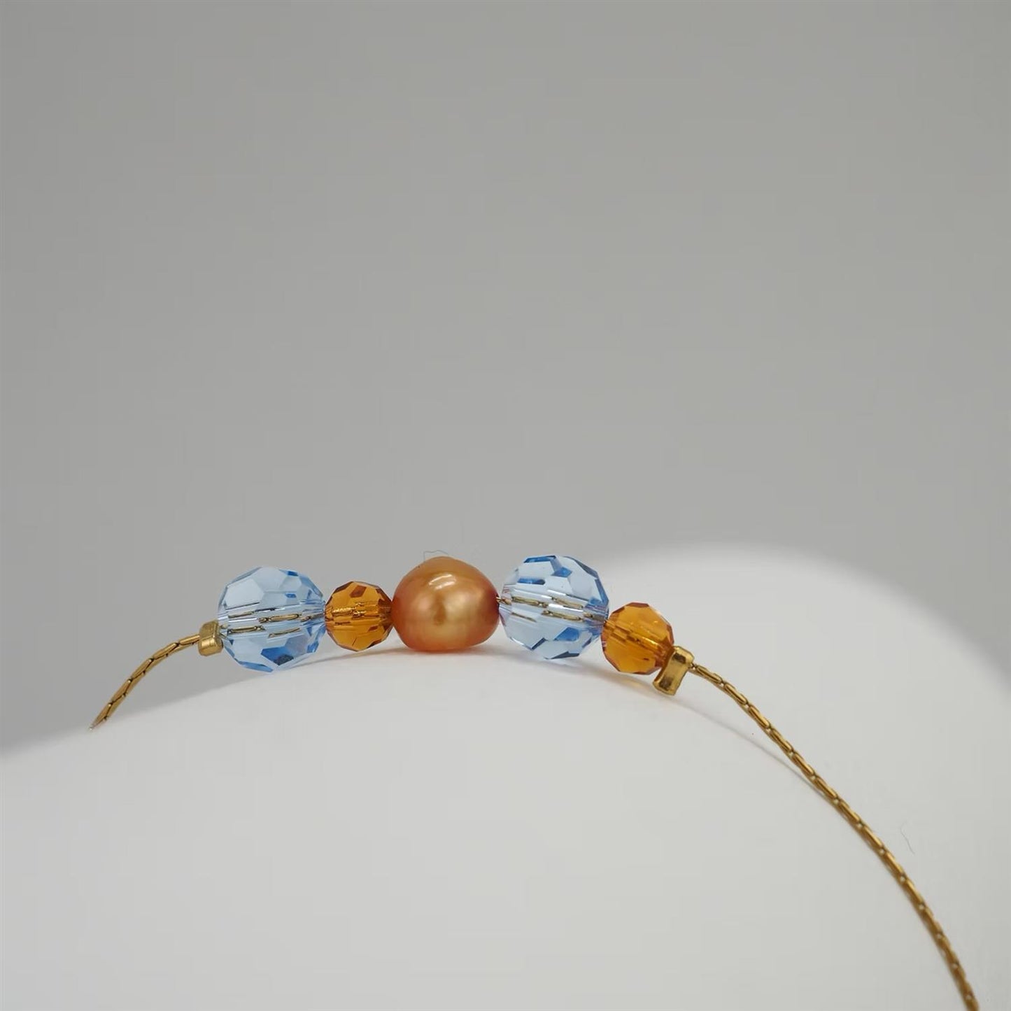Dainty Coastal Glow - Blue / Orange