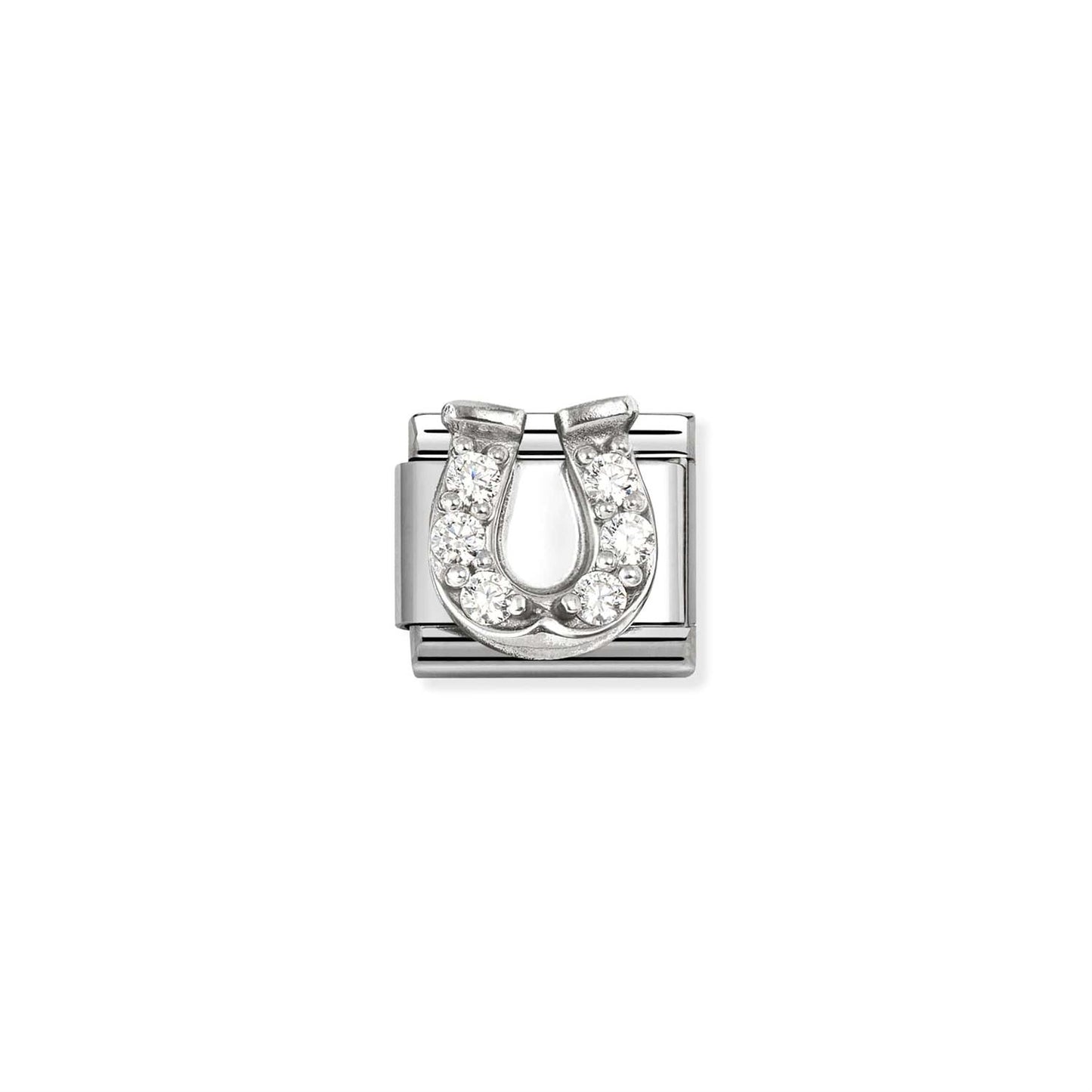 LINK, HORSE SHOE WITH STONES