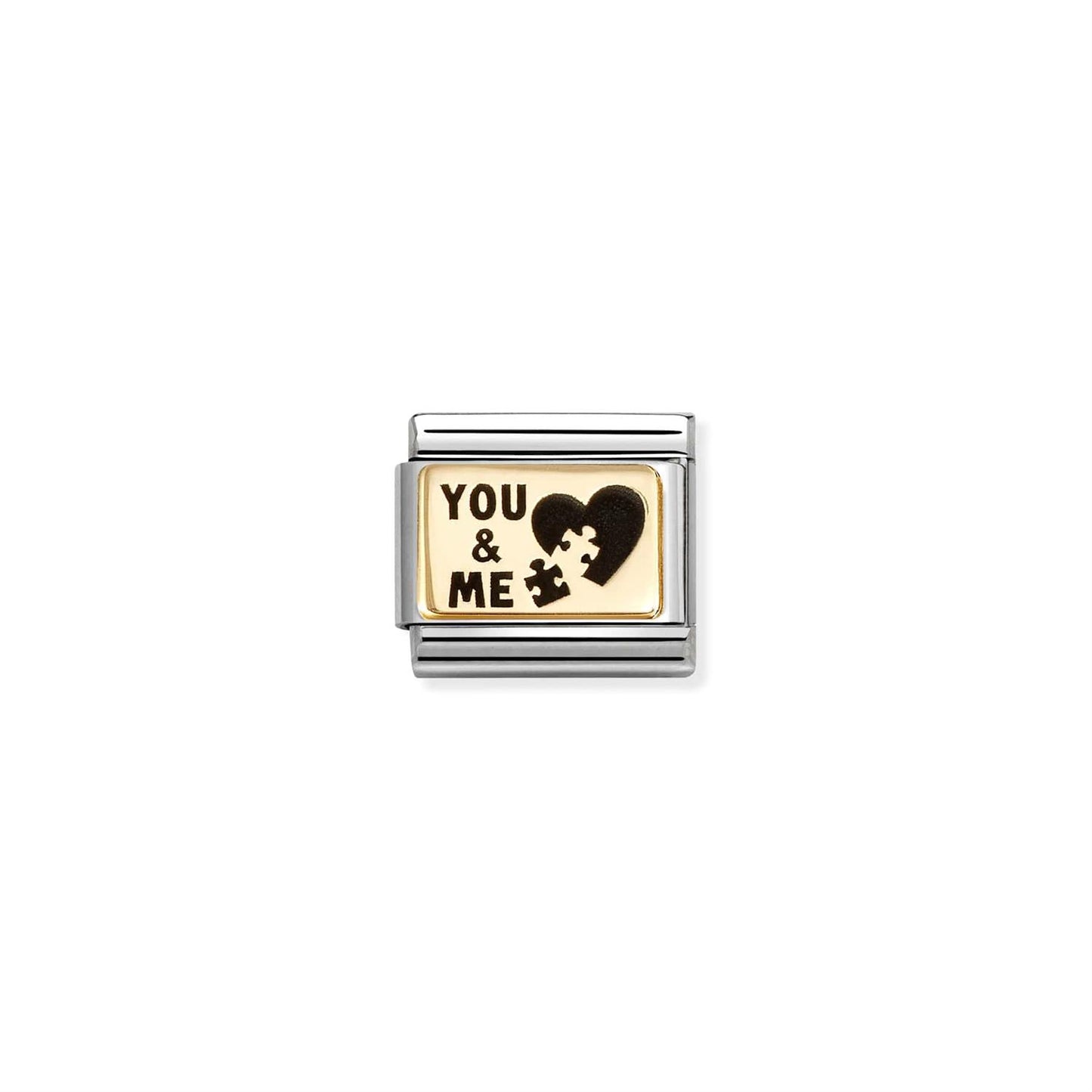 LINK, YOU AND ME PUZZLE GOLD PLATE