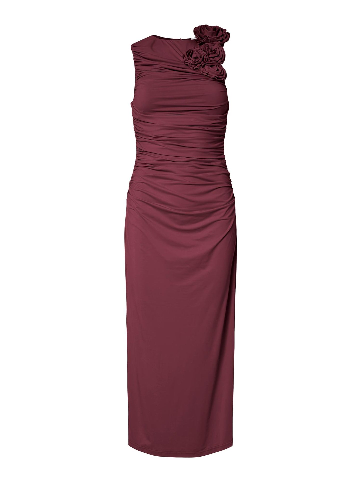 YASDONS LS LONG DRESS - RHODODENDRON