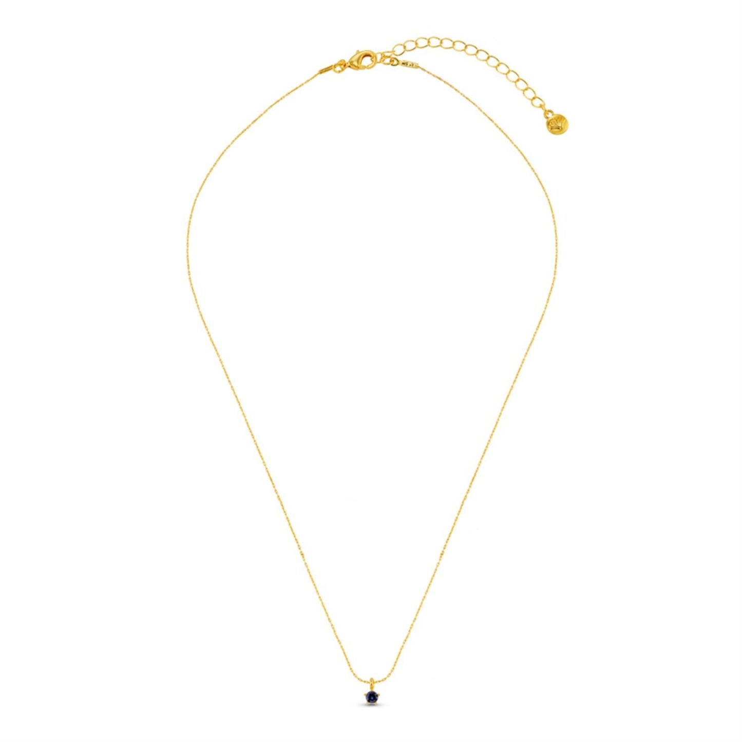 Fine blue collar necklace