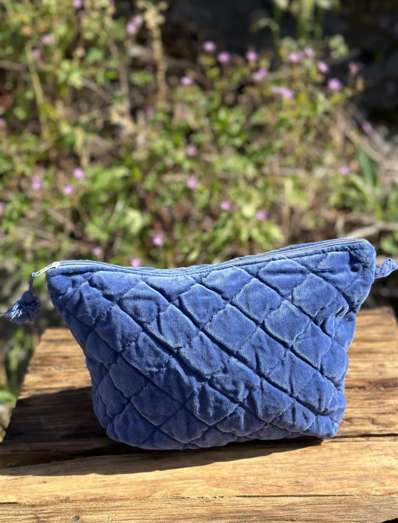 Toalettmappe Velur - Navy