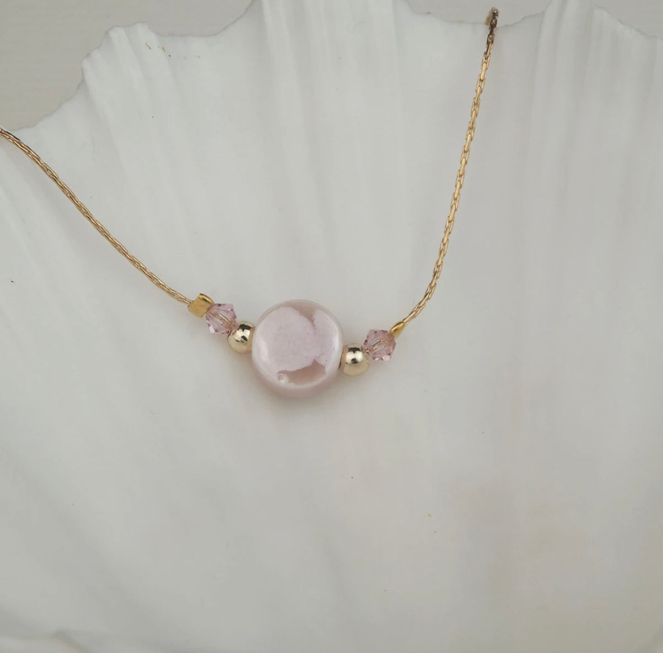 Pink Dot Twist Bracelet