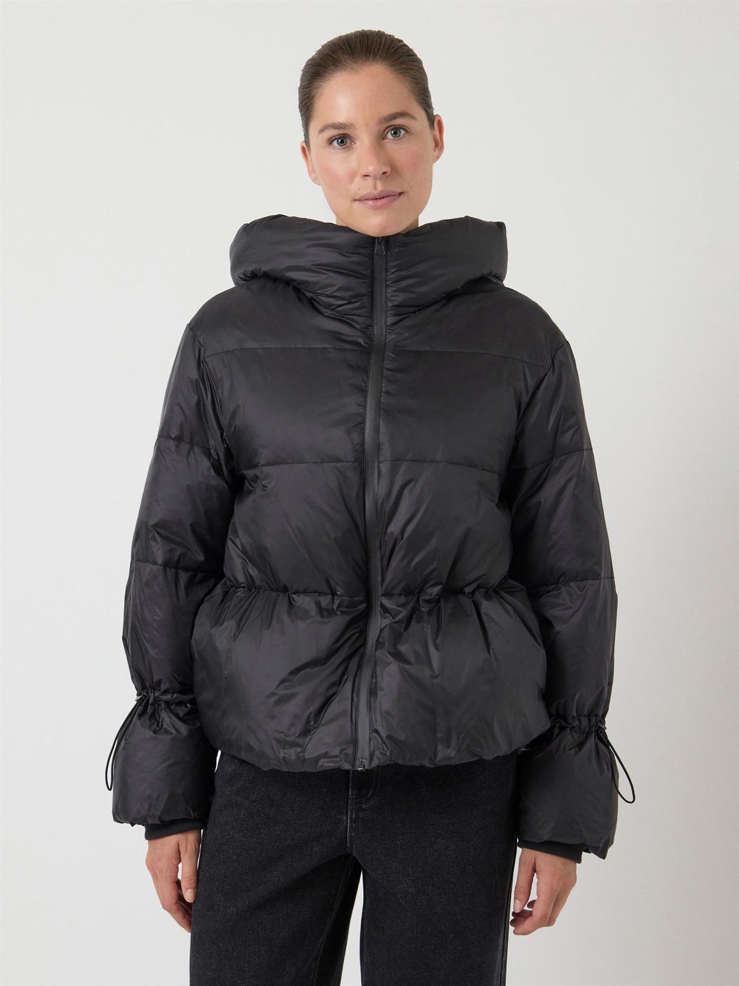 YASPOPPEL DOWN BLEND JACKET - BLACK