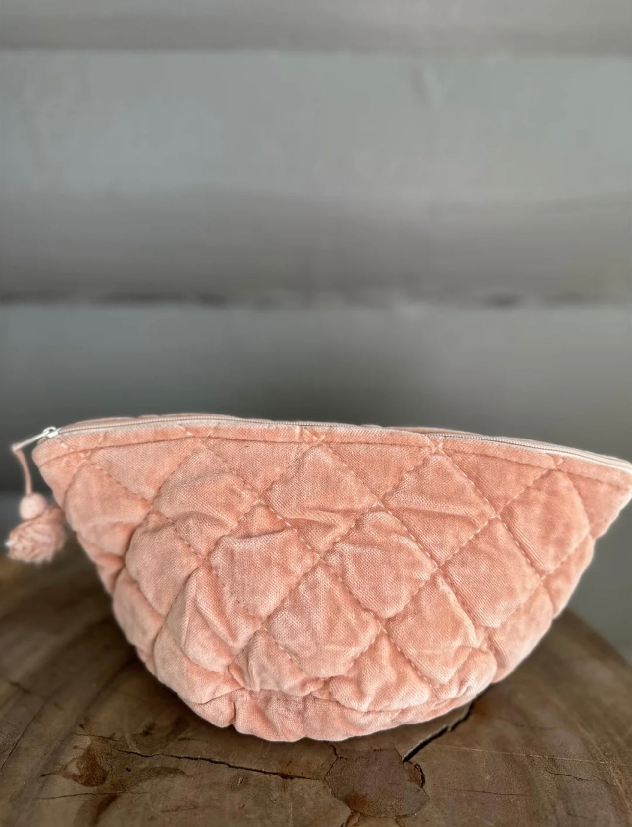 Sminkemappe Velur - Peach