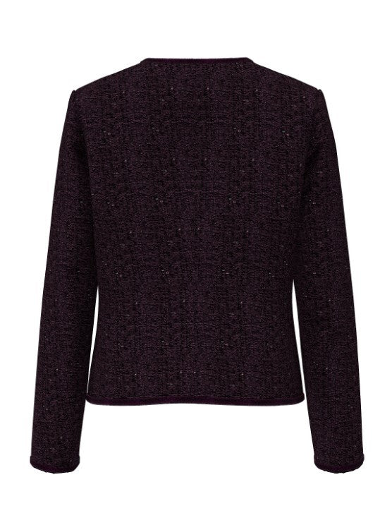 YASSELINA BLAZER JACKET - PLUM PERFECT