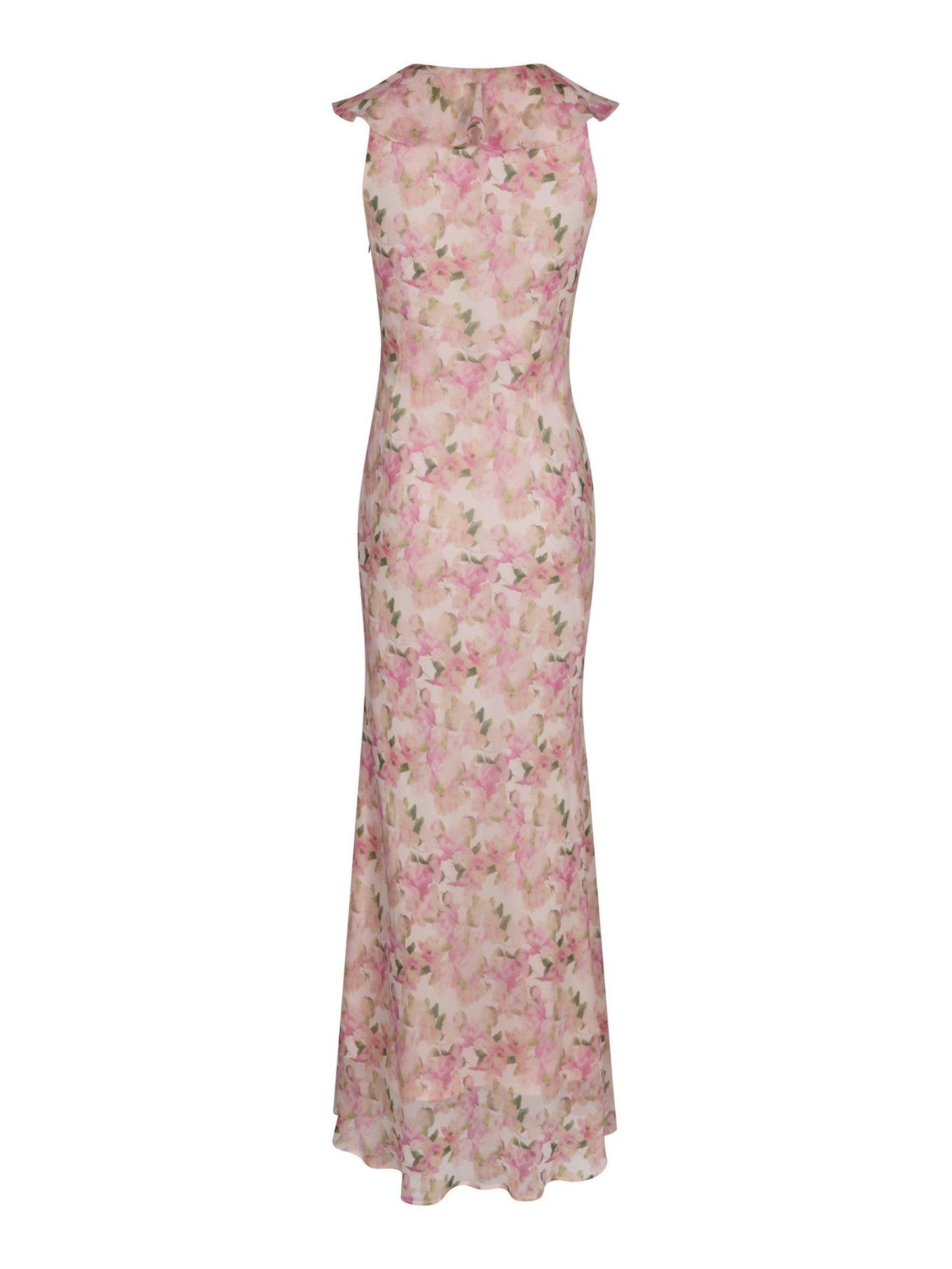 Zella Chiffon Print Dress - Dusty Pink