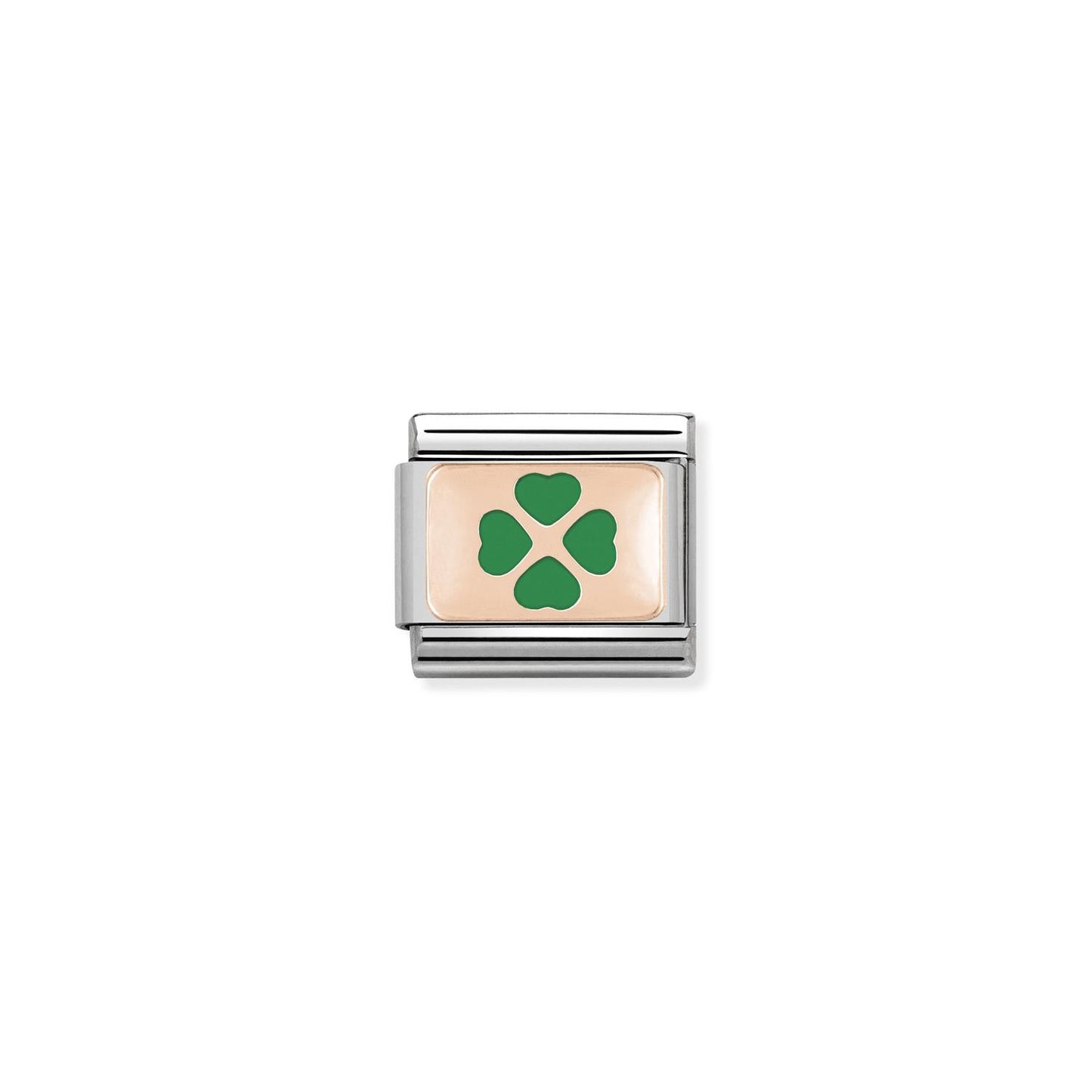 LINK, ROSE GOLD GREEN CLOVER