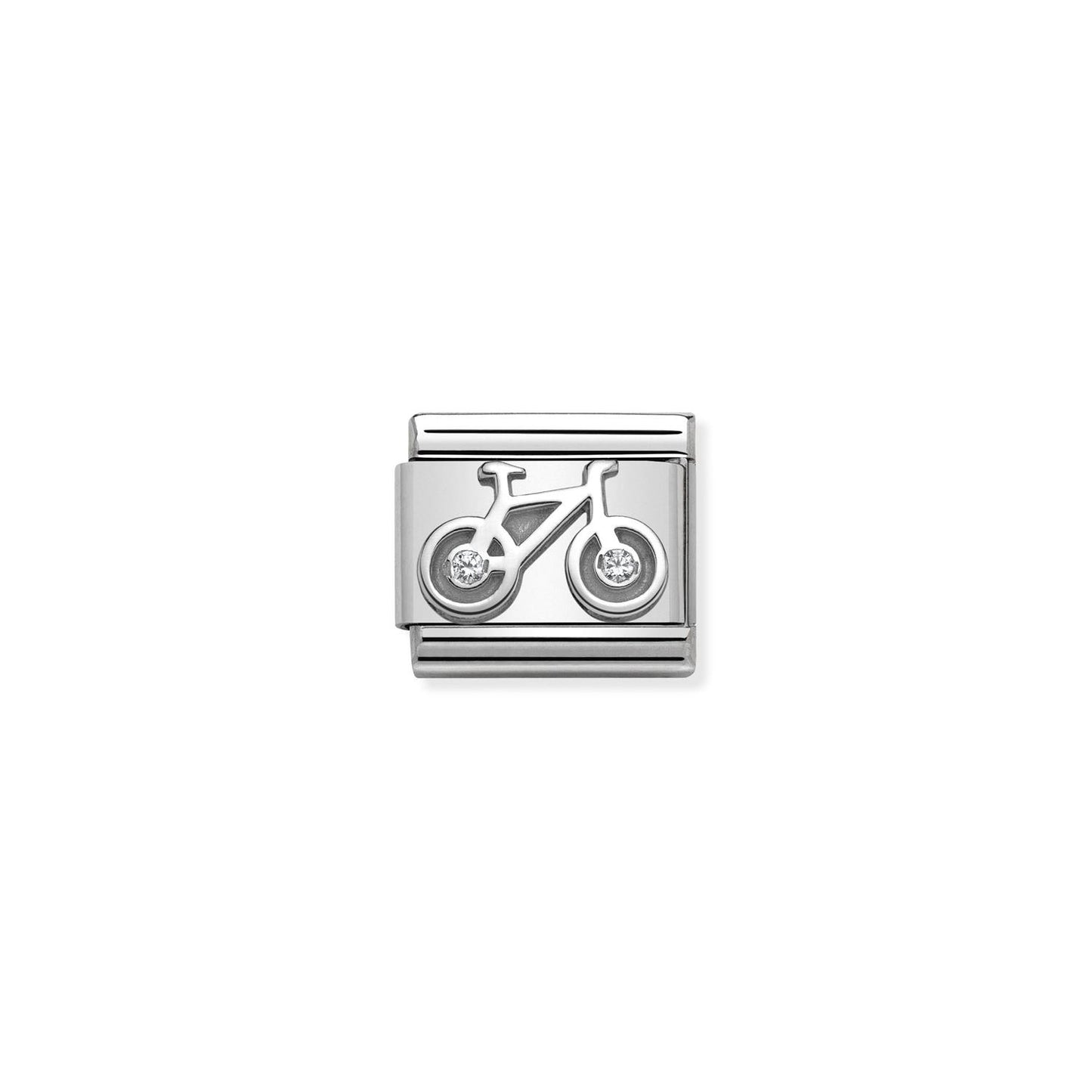 LINK, BIKE IN SILVER AND STONE