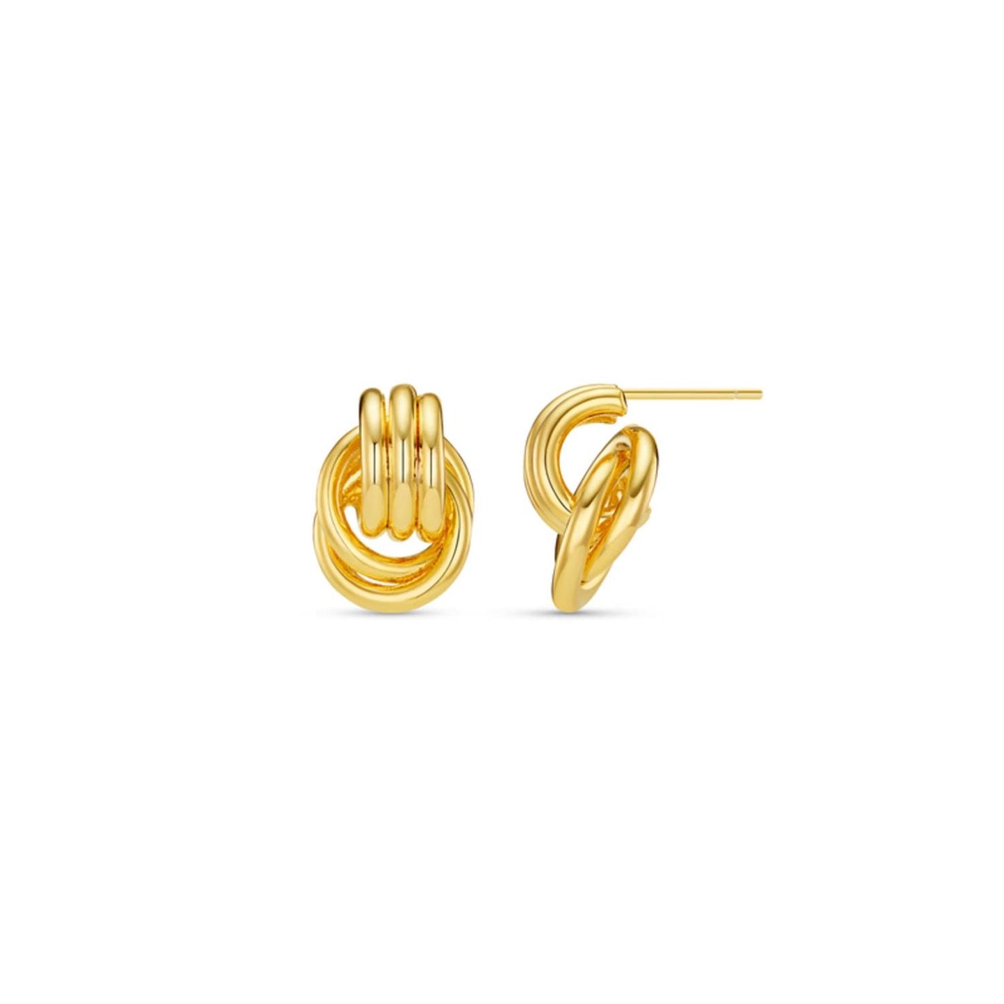 Mini Interlocking Stud Earrings