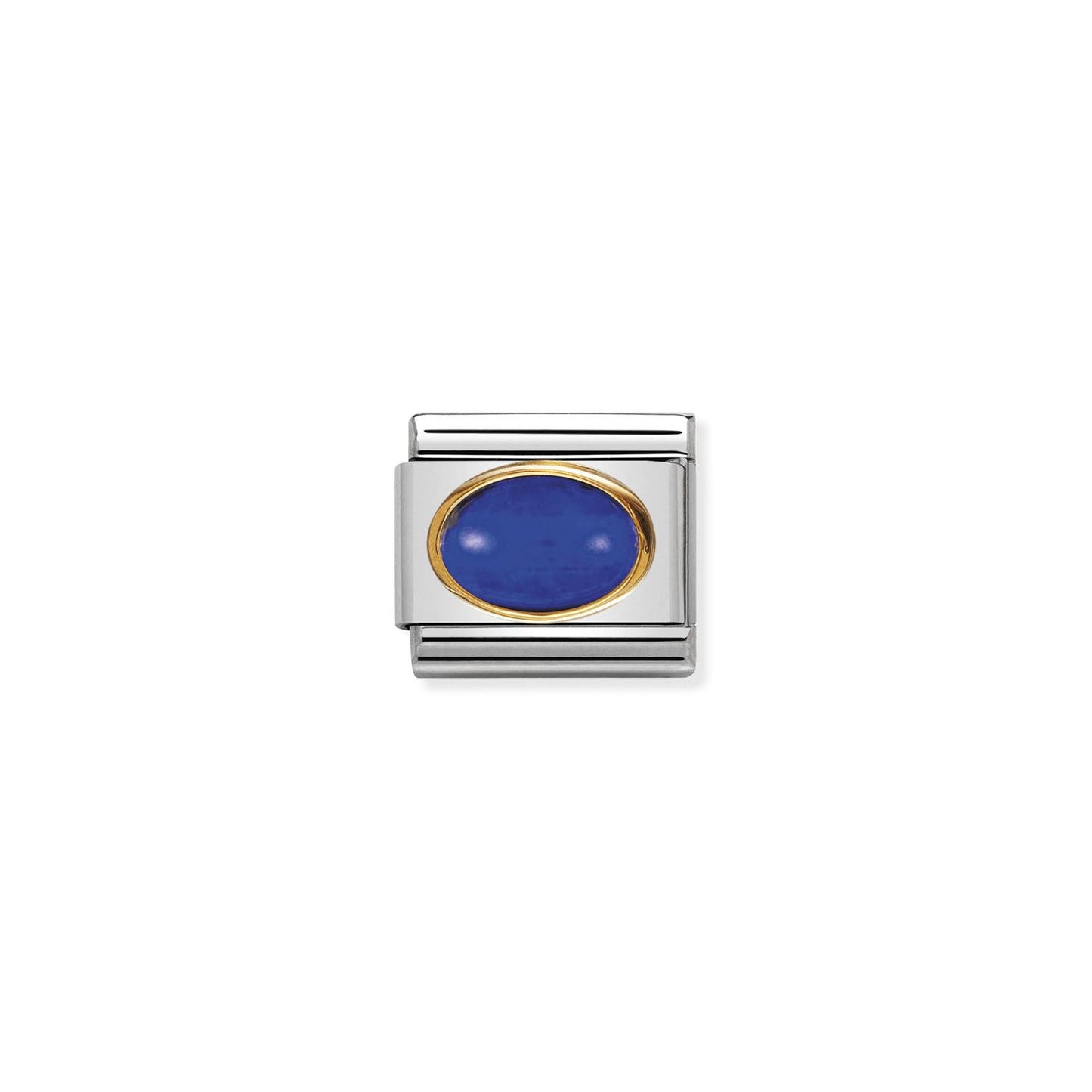 LINK, LAPIS BLUE OVAL STONE