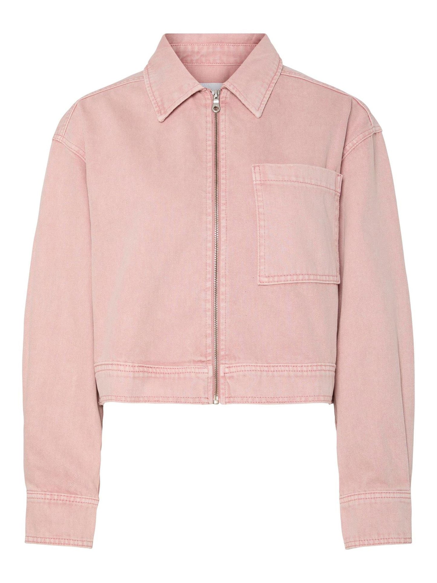 YASSUN CROP DENIM JACKET - ZEPHYR