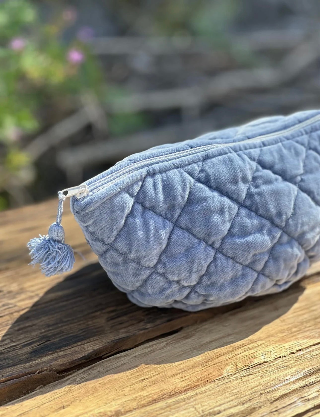 Sminkemappe Velur - Moonlight Blue