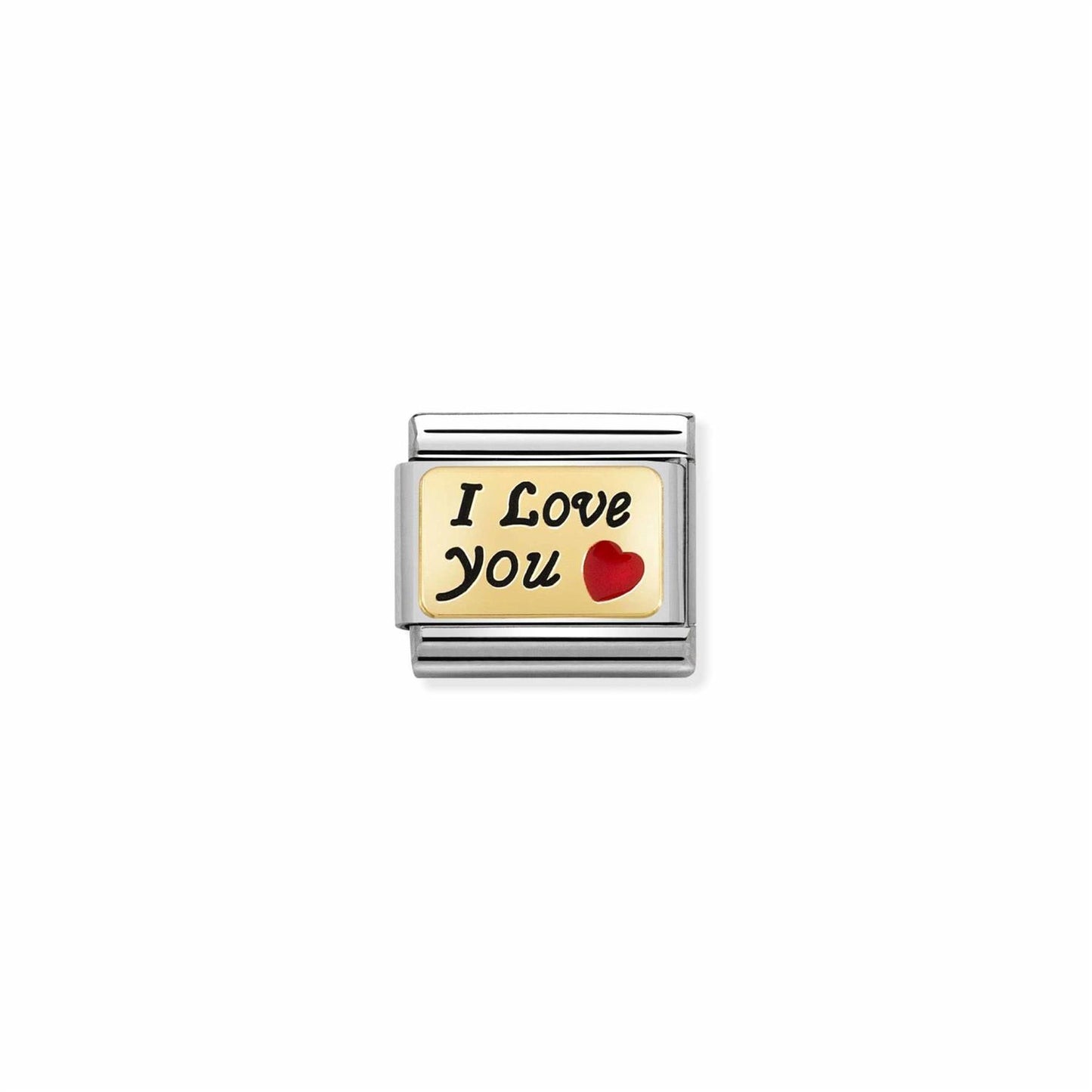 LINK, GOLD I LOVE YOU WITH RED HEART