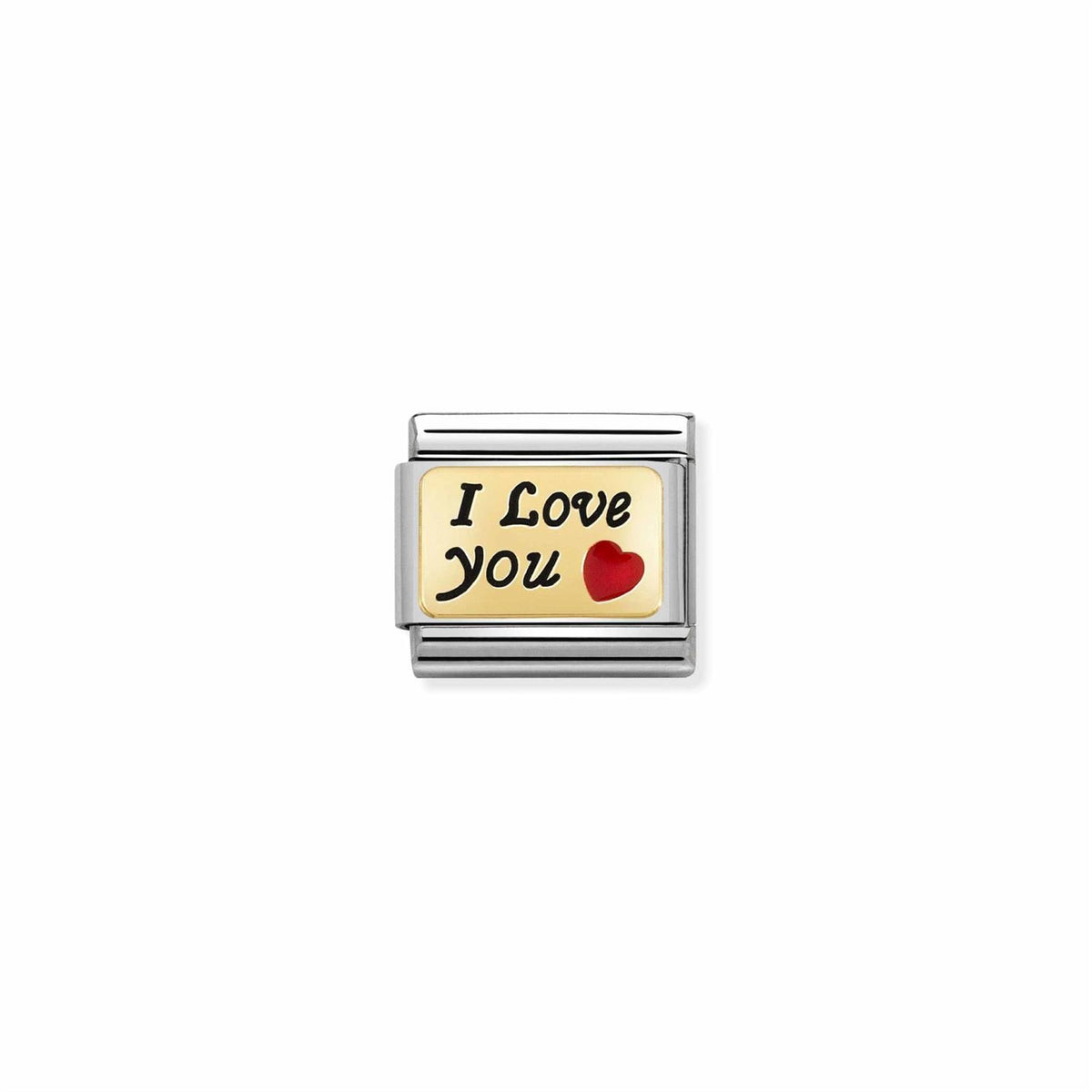 LINK, GOLD I LOVE YOU WITH RED HEART