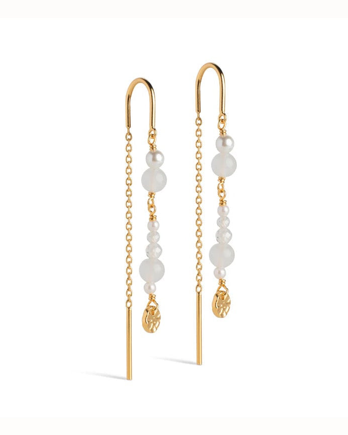 Sofia White Pearl Earrings