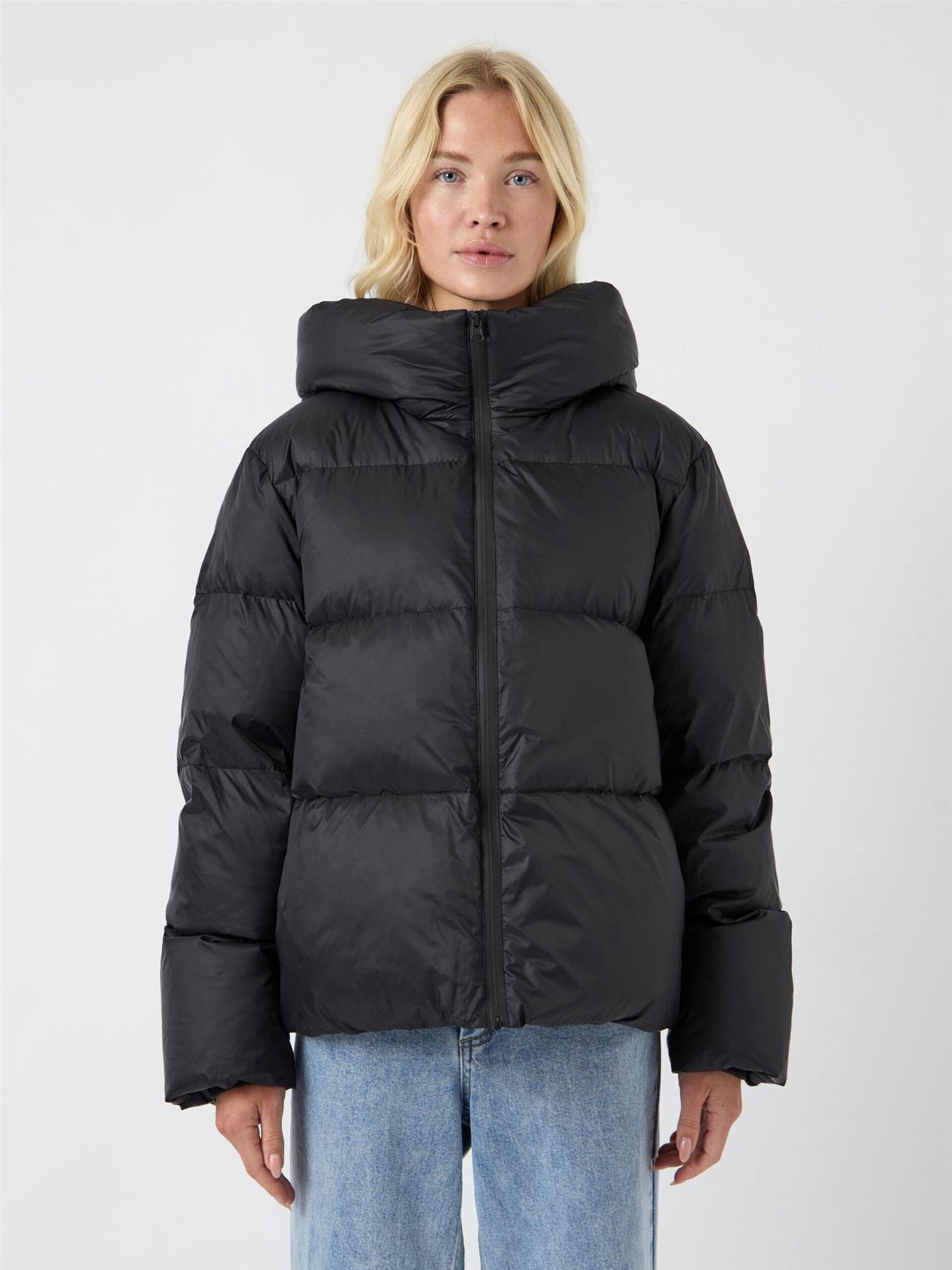 YASPOPPEL DOWN BLEND JACKET - BLACK