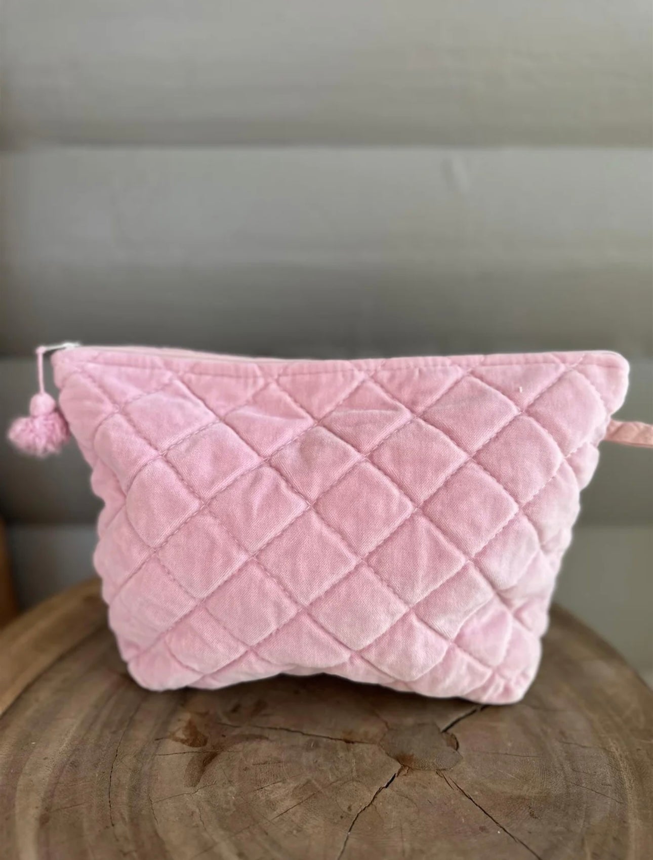 Toalettmappe Velur - Bubblegum