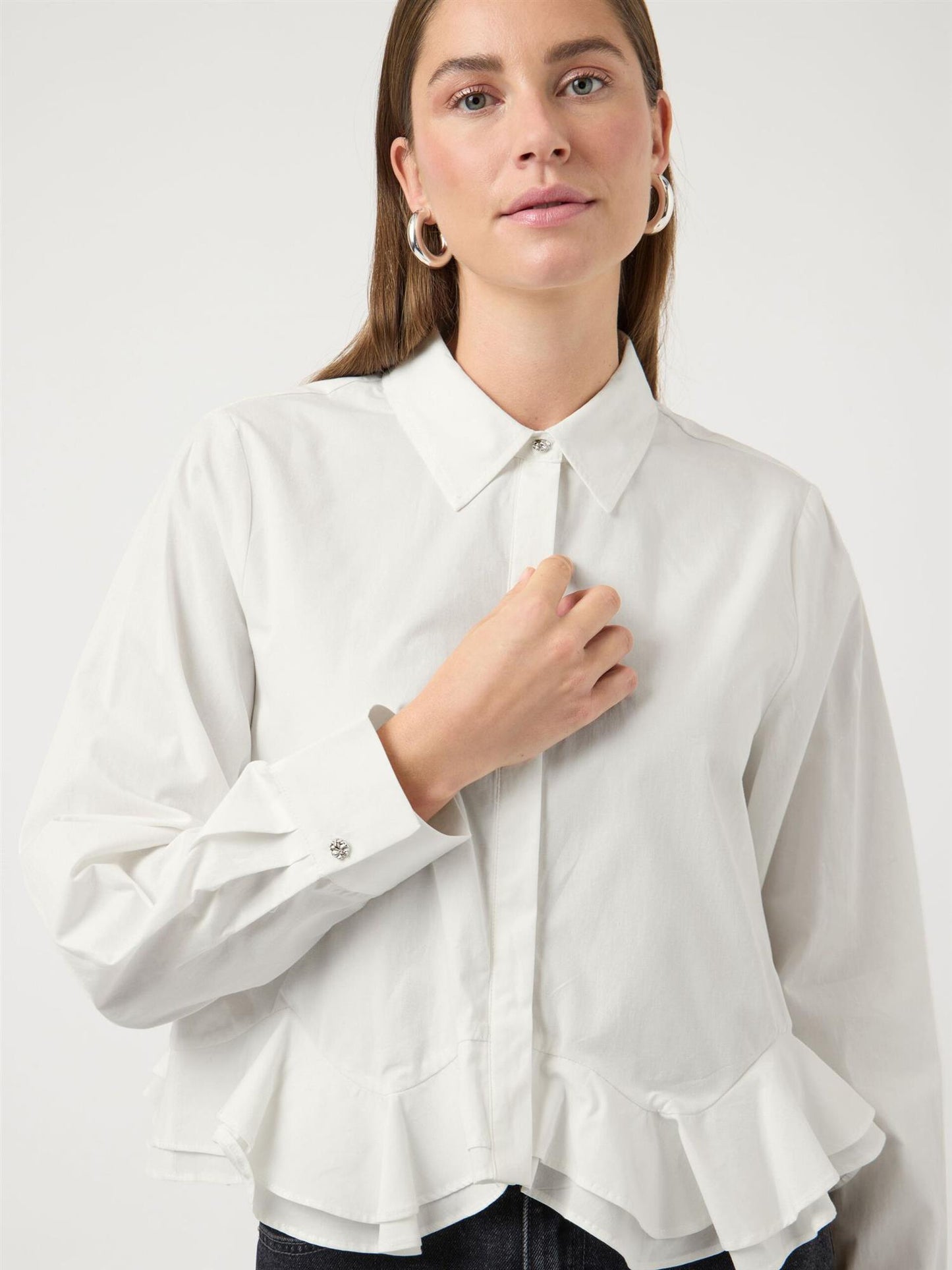 YASANERA LS SHIRT - STAR WHITE