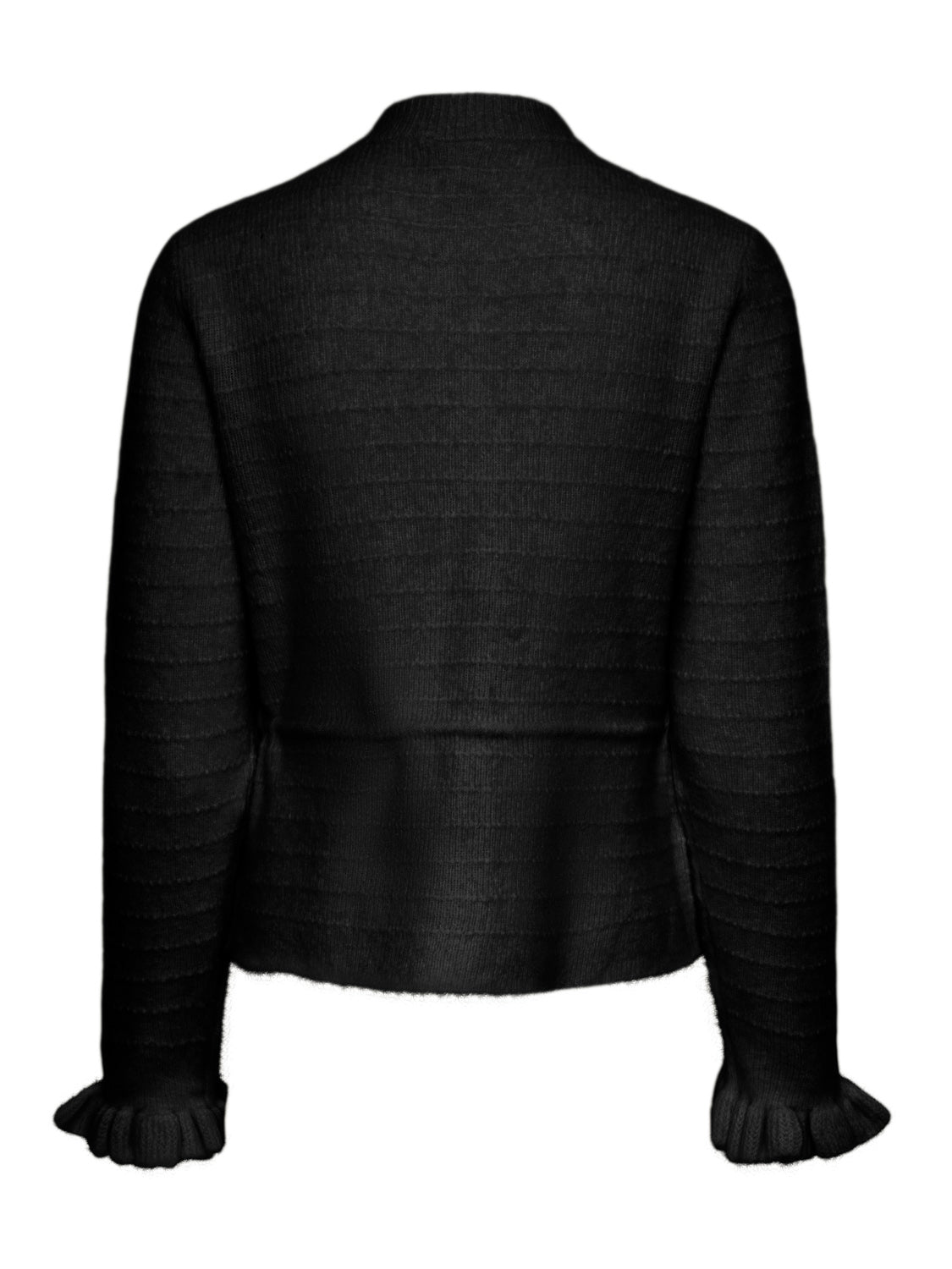 YASTHELLIS LS KNIT CARDIGAN - BLACK