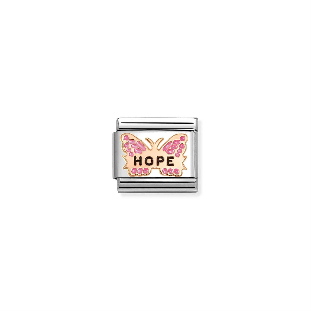 LINK, ROSEGOLD PINK BUTTERFLY HOPE