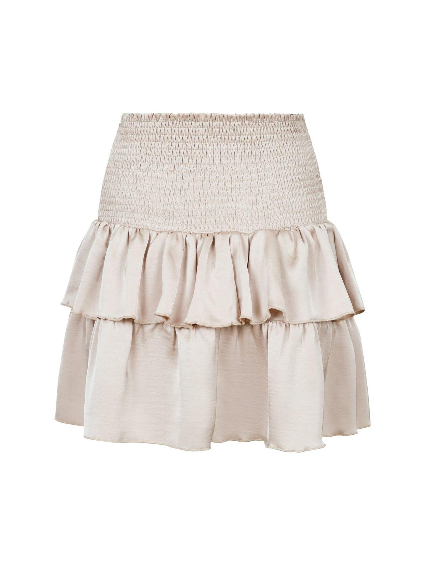 Carin Heavy Sateen Skirt - Champagne