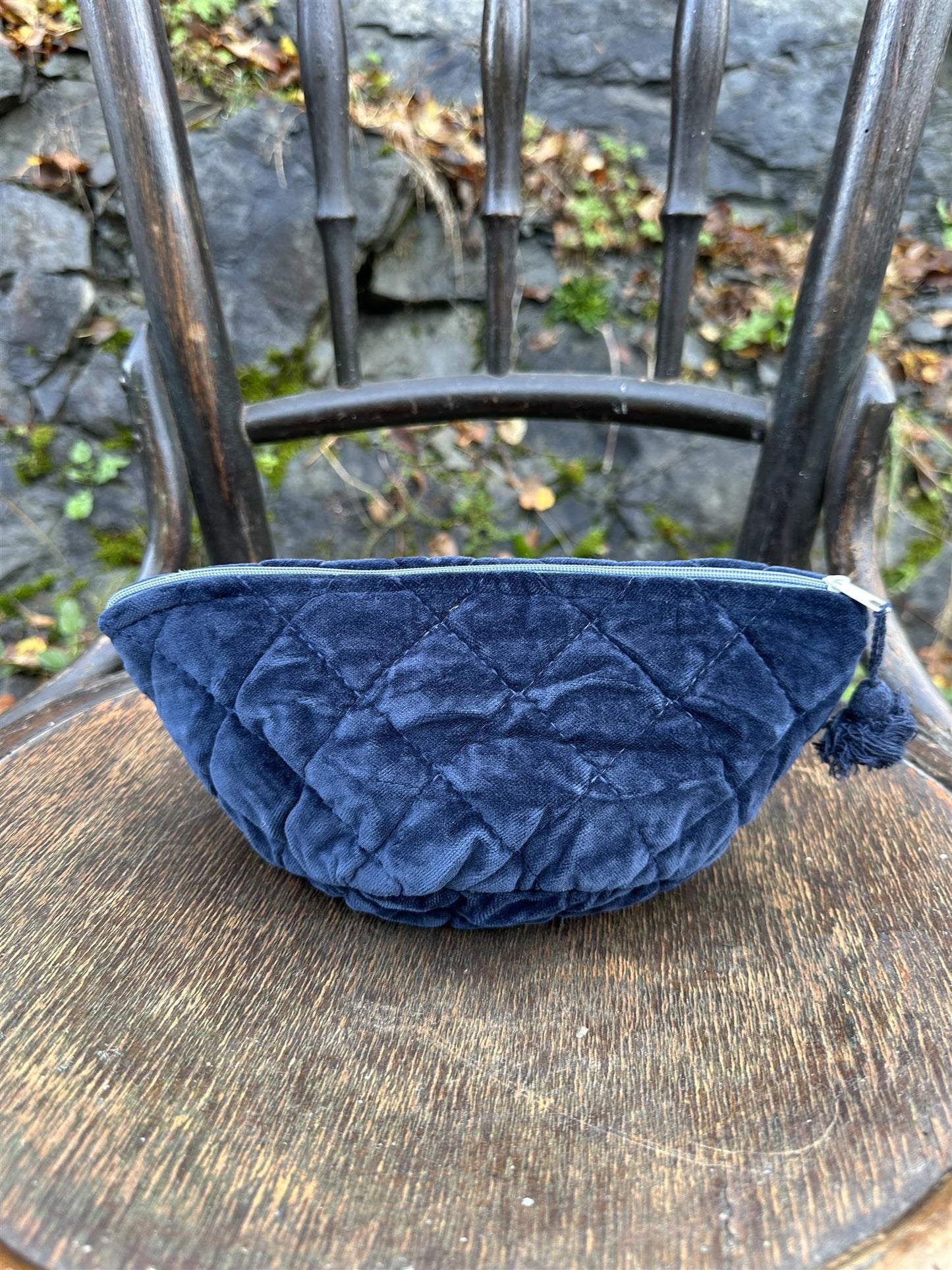 Sminkemappe Velur - Indigo