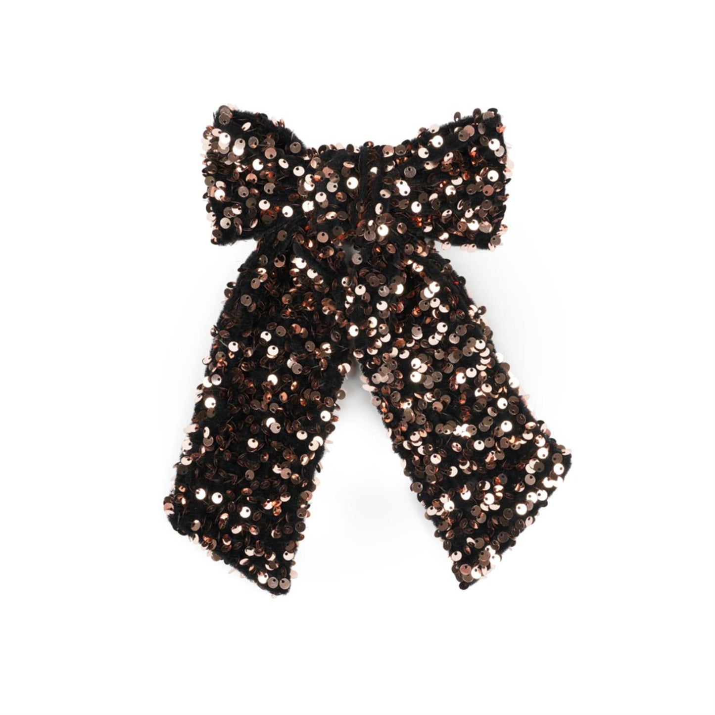 Anne Sequins Bow - Brown