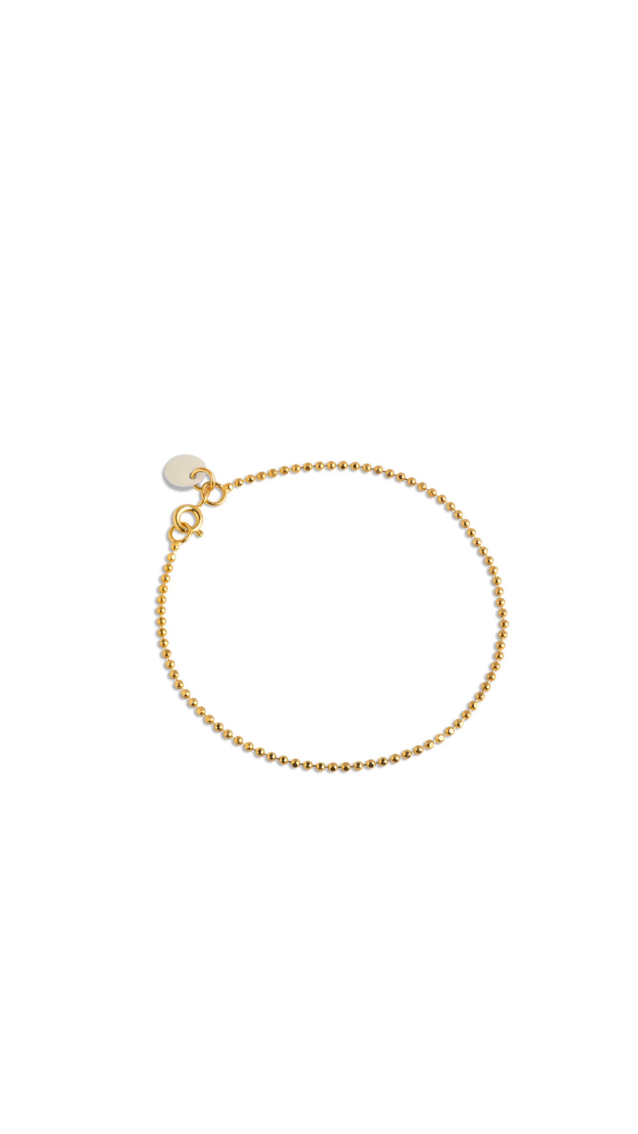 Ball Chain Beige Bracelet