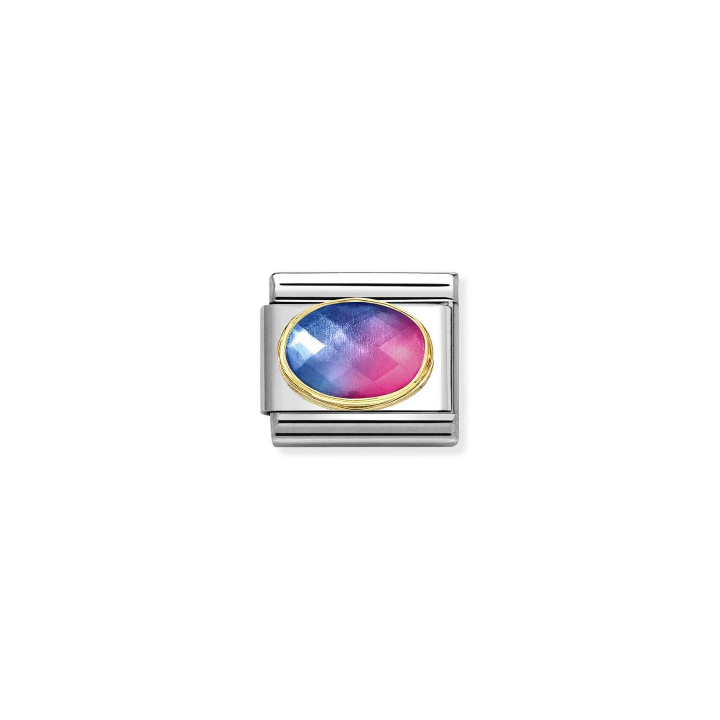 LINK, 2-TONE STONE, BLUE-FUCHSIA