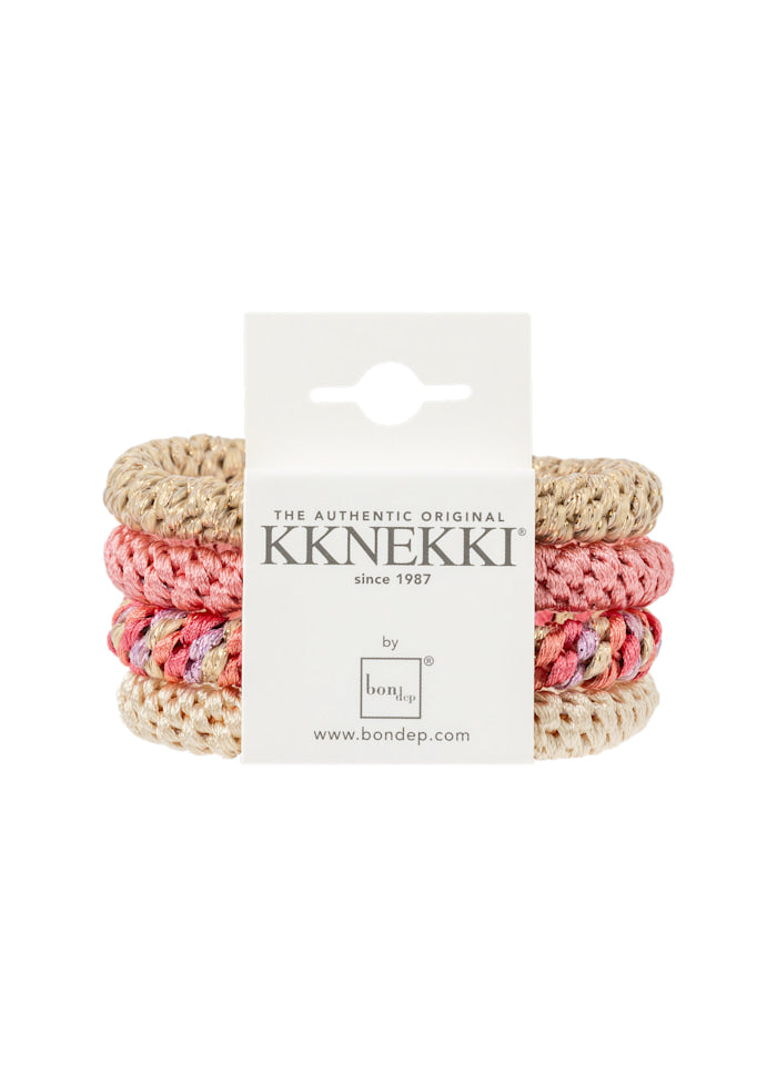 Kknekki 4pk Peachy Pink / Gold