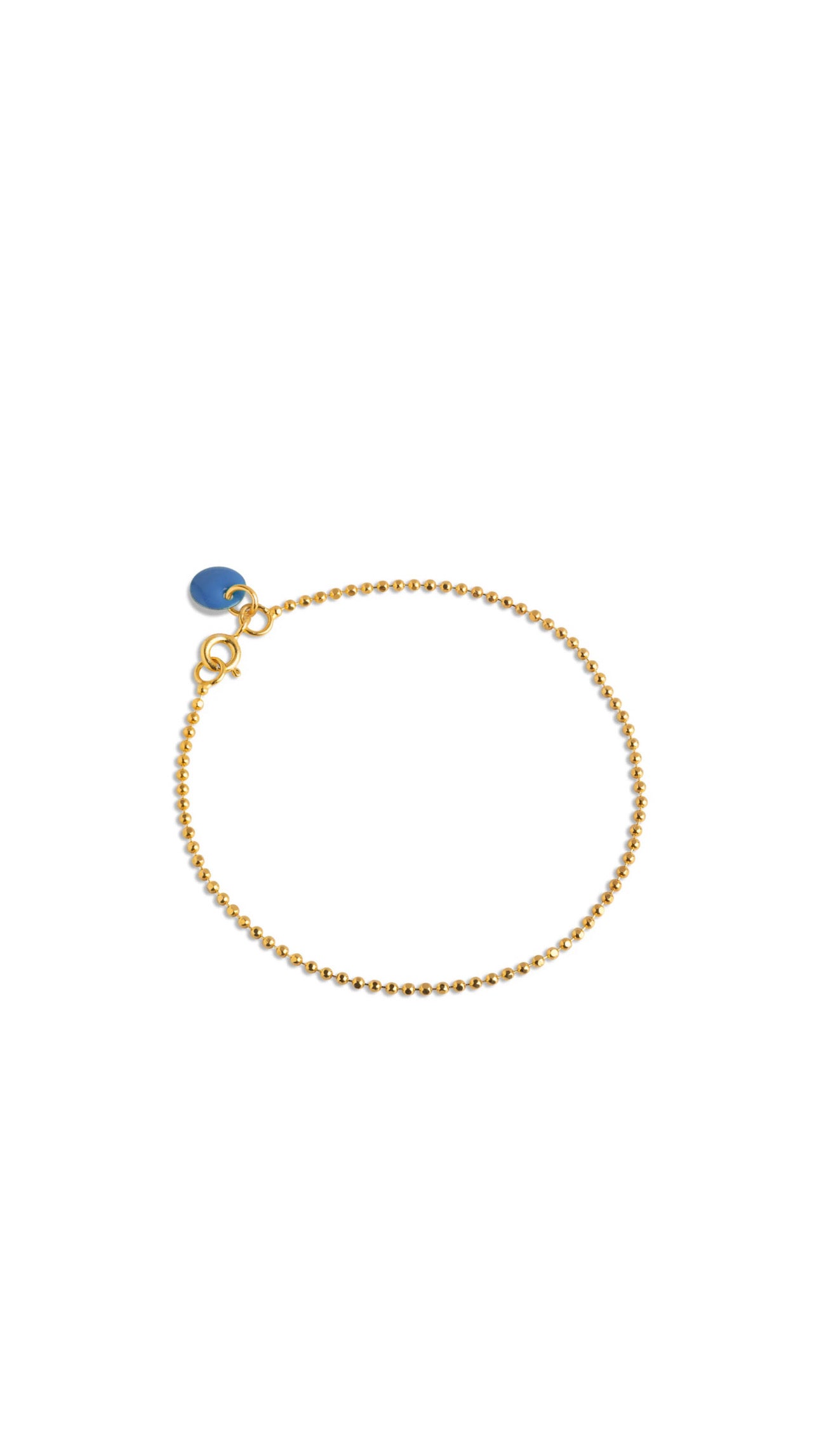 Ball Chain Cornflower Bracelet