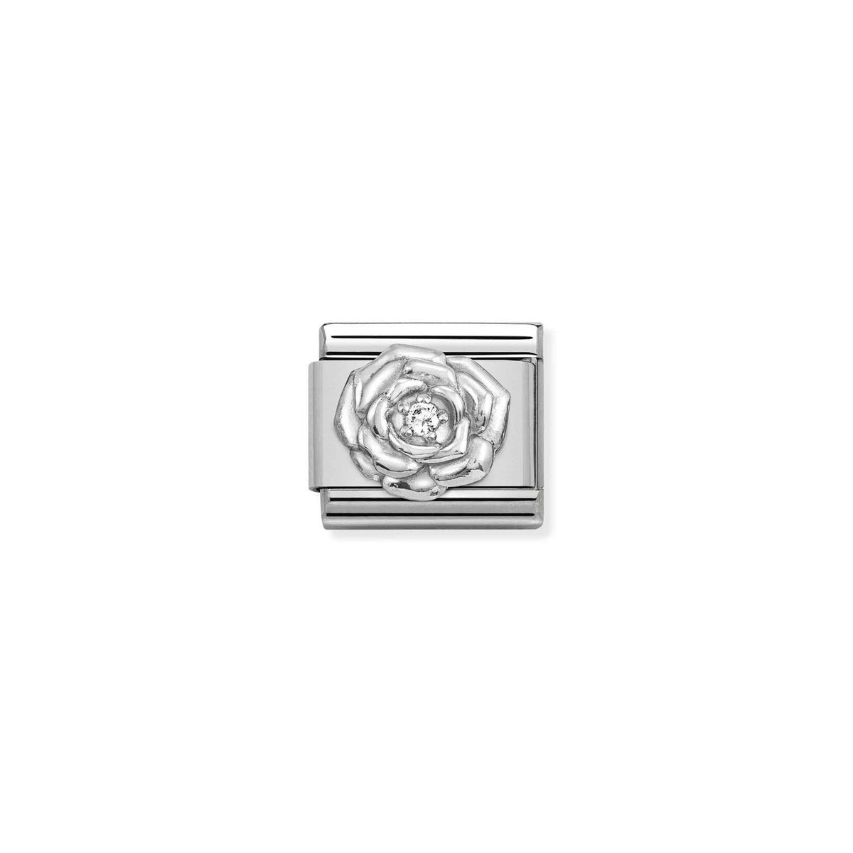 LINK, ROSE WITH CUBIC ZIRKONIA