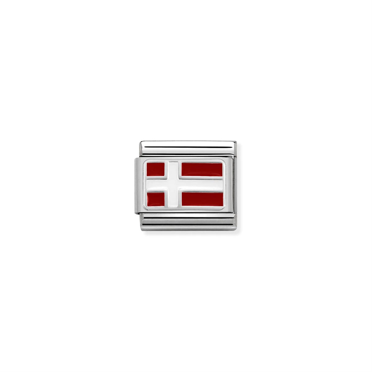 LINK, DENMARK FLAG SILVER