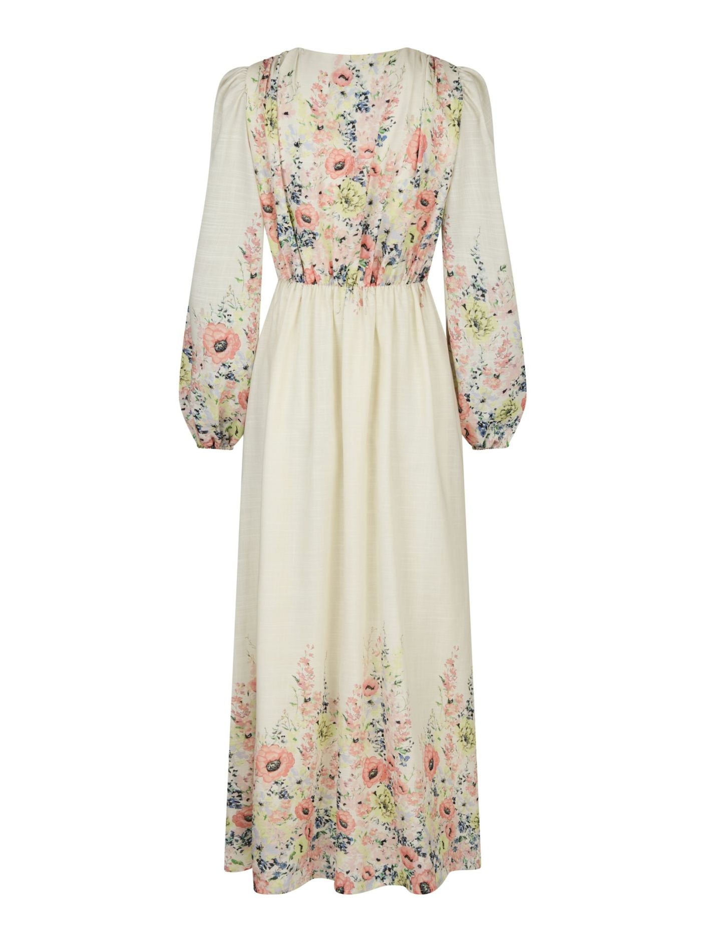 Silfi Flower Print Dress - Creme