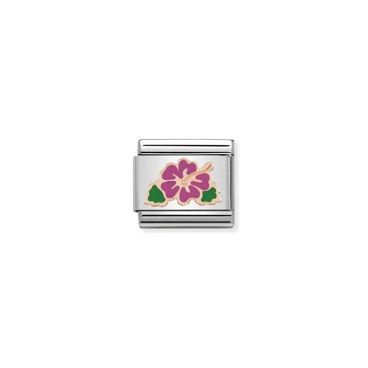LINK, FUCHSIA HIBISCUS IN ROSE GOLD