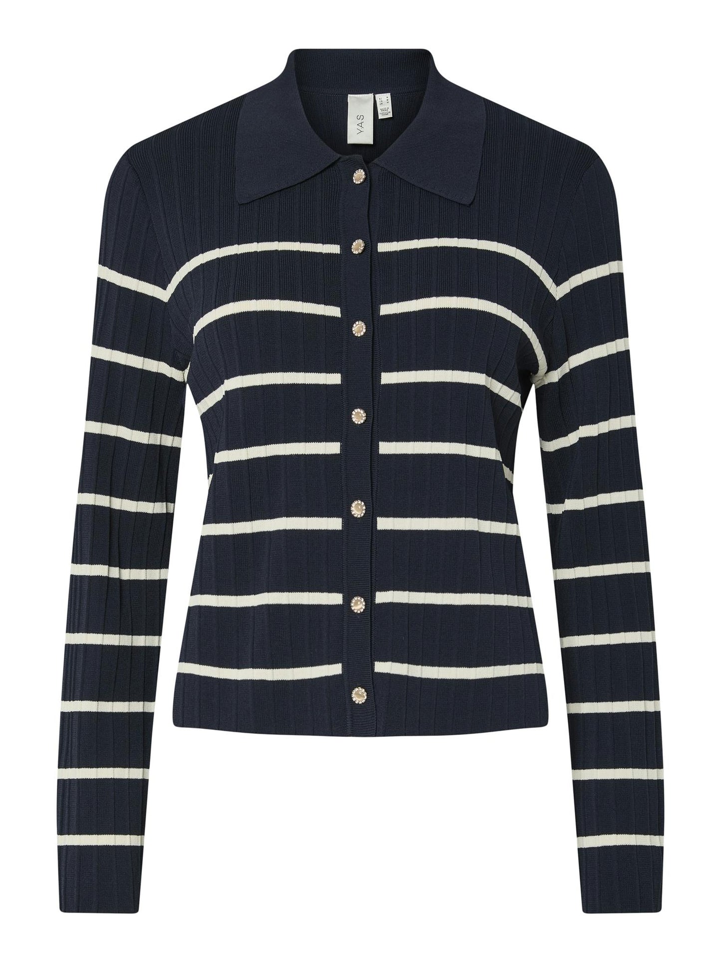 YASLIMANA LS KNIT CARDIGAN - NAVY