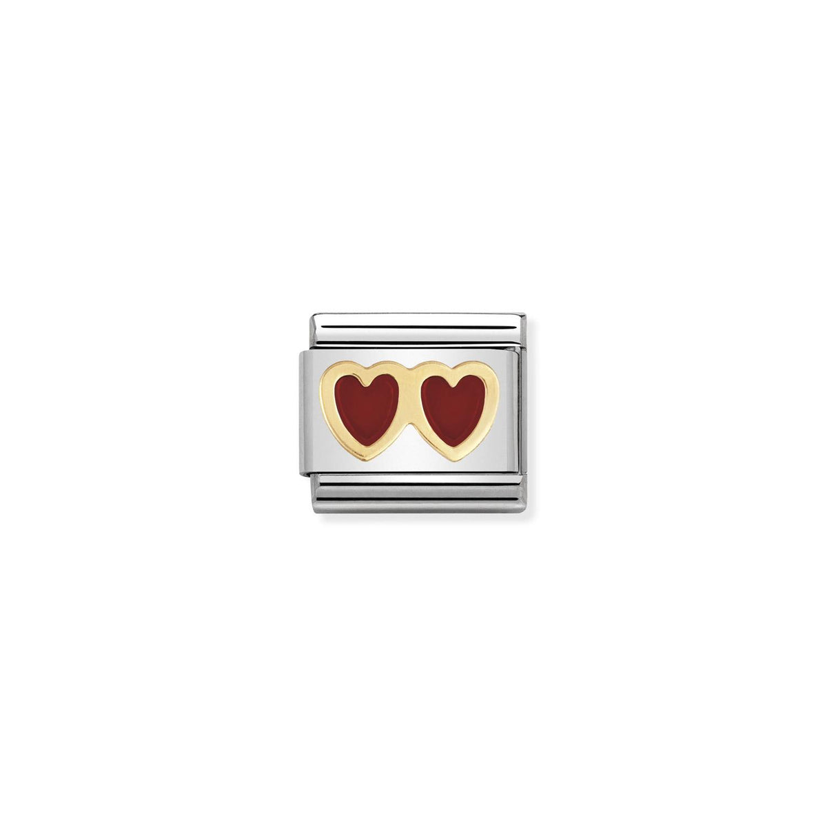 LINK, RED DOUBLE HEART GOLD