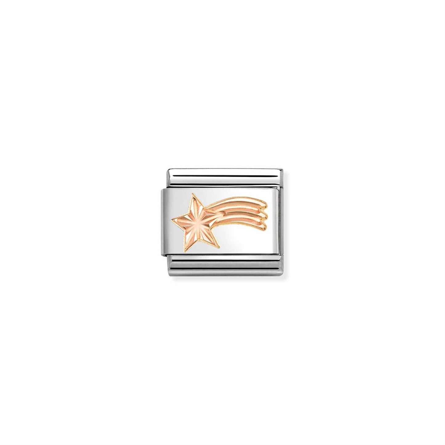 LINK, SHOOTING ETCHED STAR ROSEGOLD