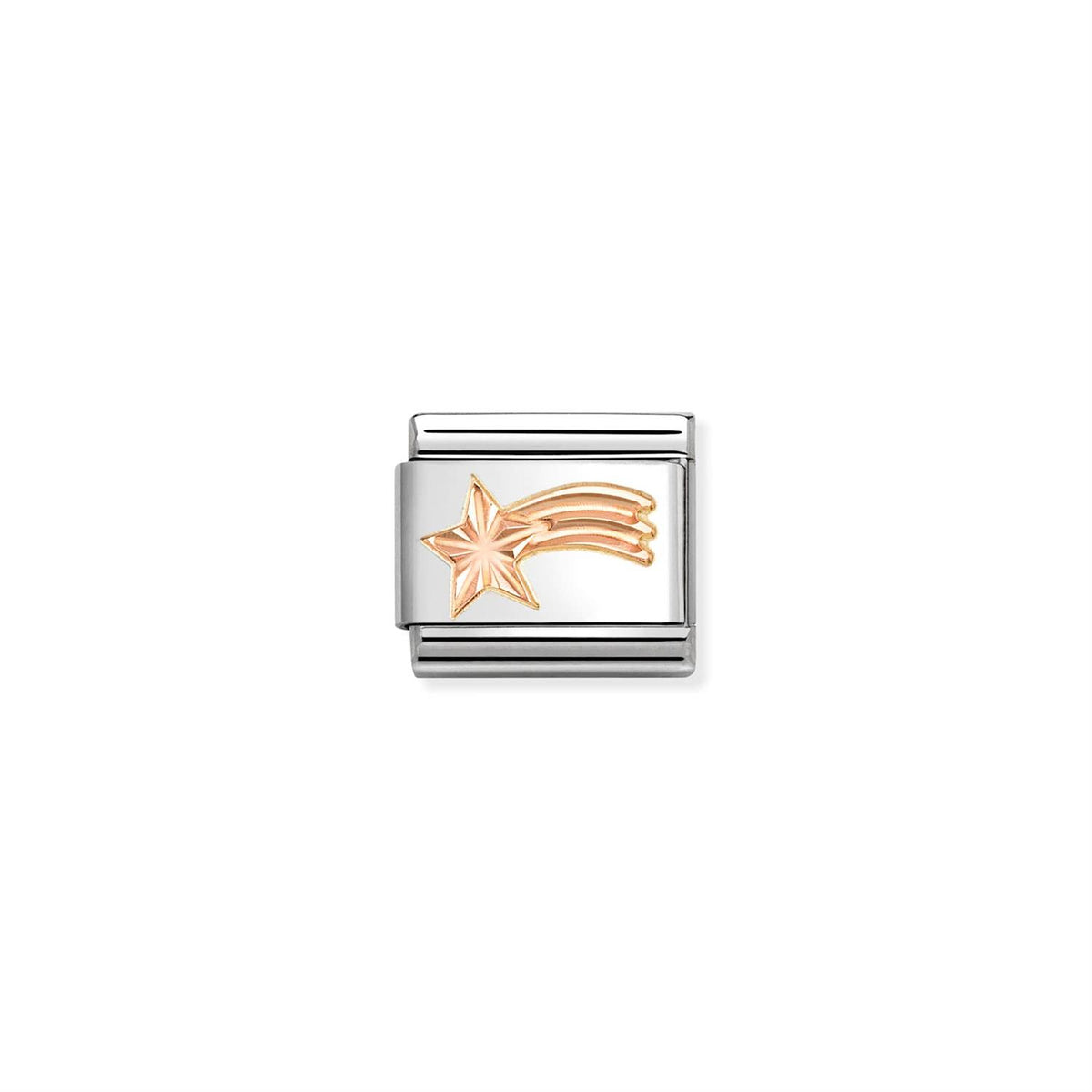LINK, SHOOTING ETCHED STAR ROSEGOLD