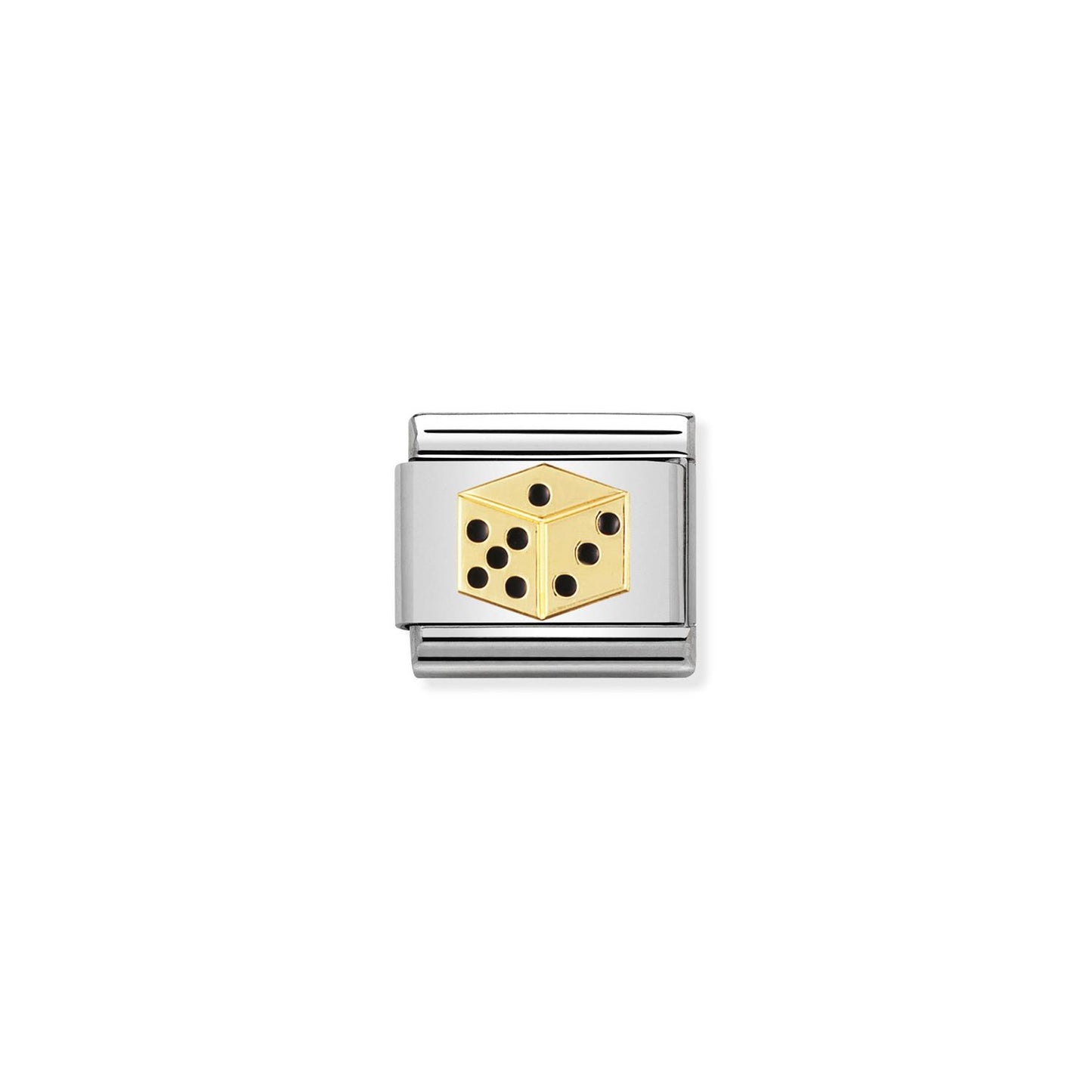 LINK, DICE GOLD AND ENAMEL