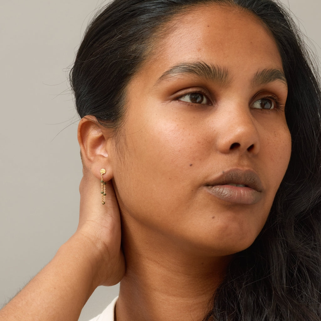 Lola Earrings - Khaki