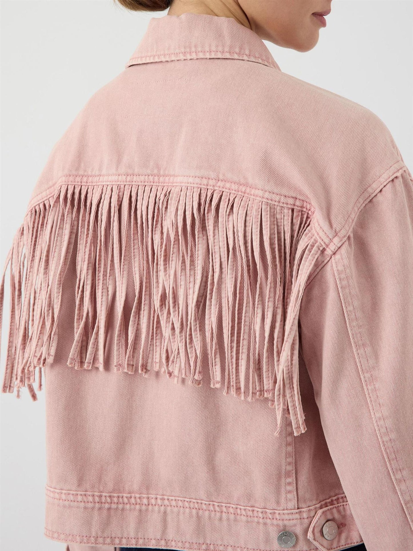 YASSUN CROP DENIM JACKET - ZEPHYR